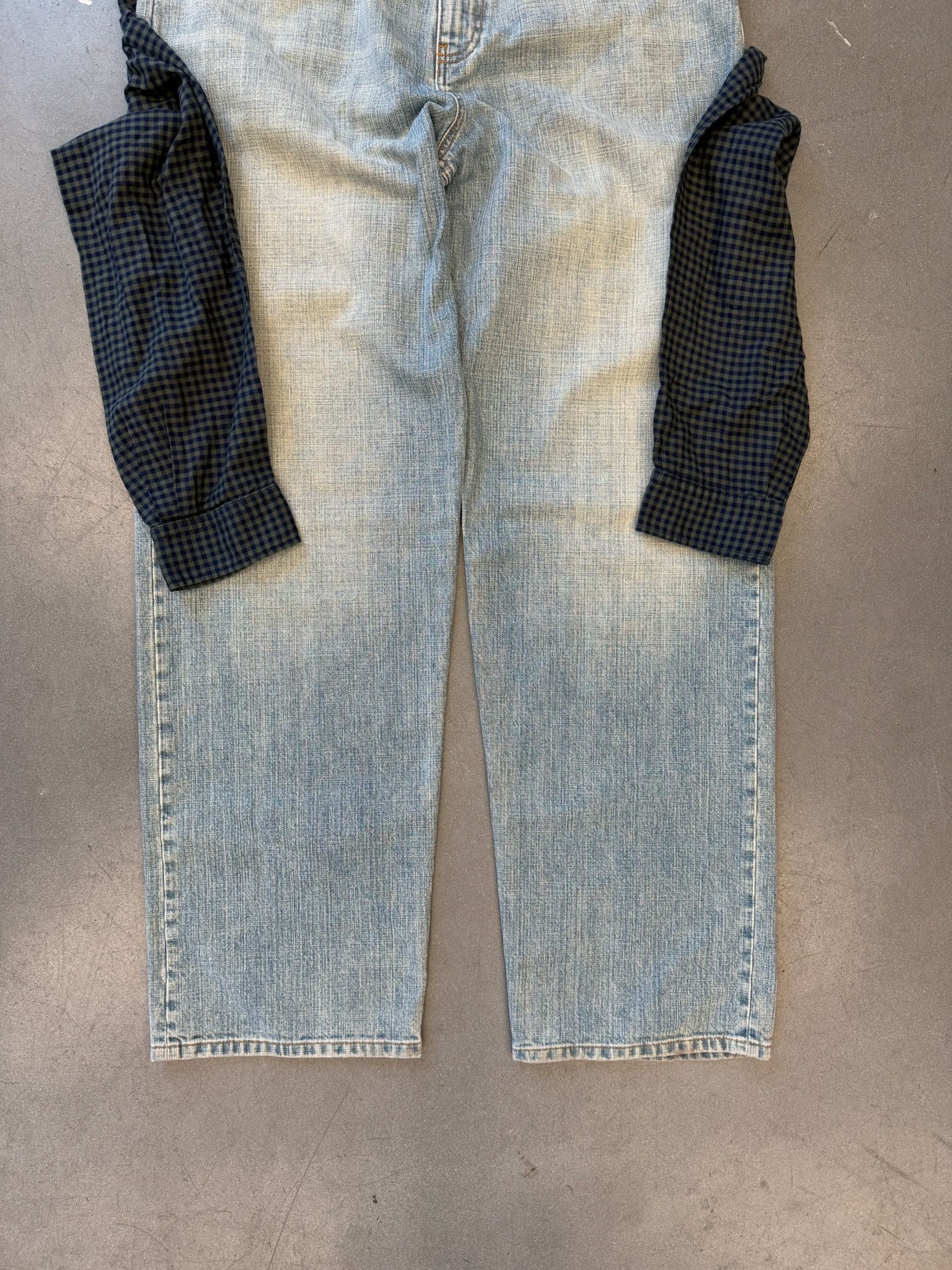 Balenciaga SS21 Balenciaga Hybrid Flannel Shirt Denim Jeans Size US 36 / EU 52 - 4 Thumbnail