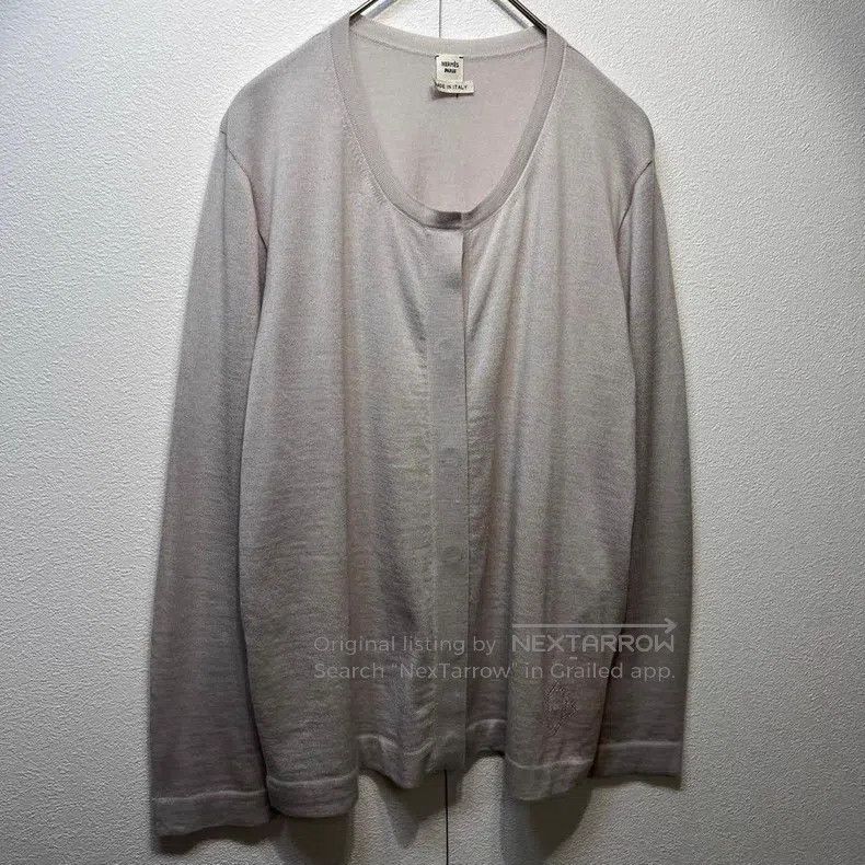 Hermes Hermes Knit Cardigan with H Logo Embroidery Size S / US 4 / IT 40 - 1 Thumbnail