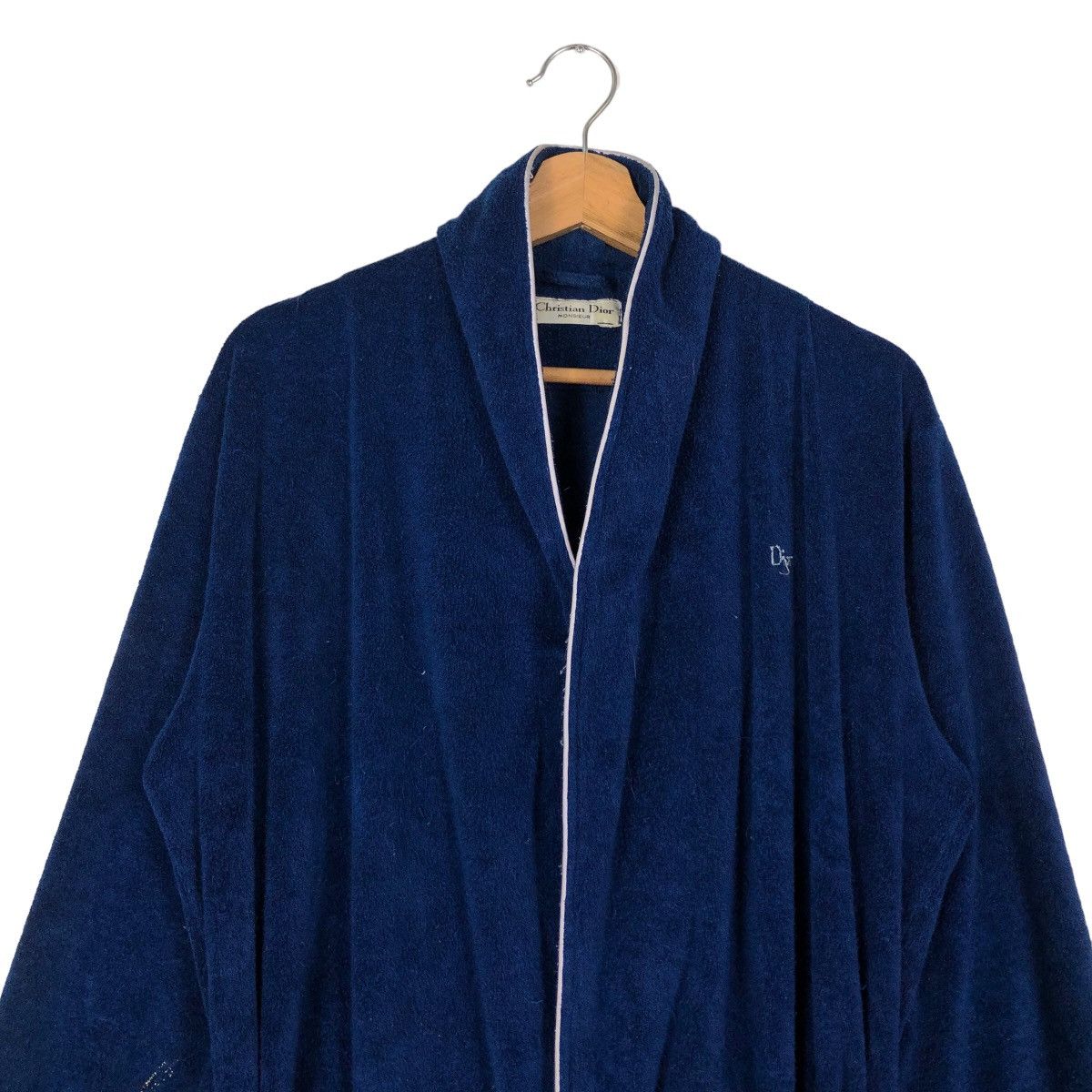 Christian Dior Monsieur 🔥Rich Blue - Wool Long Bath Robe Luxury Wear Size US M / EU 48-50 / 2 - 2 Thumbnail