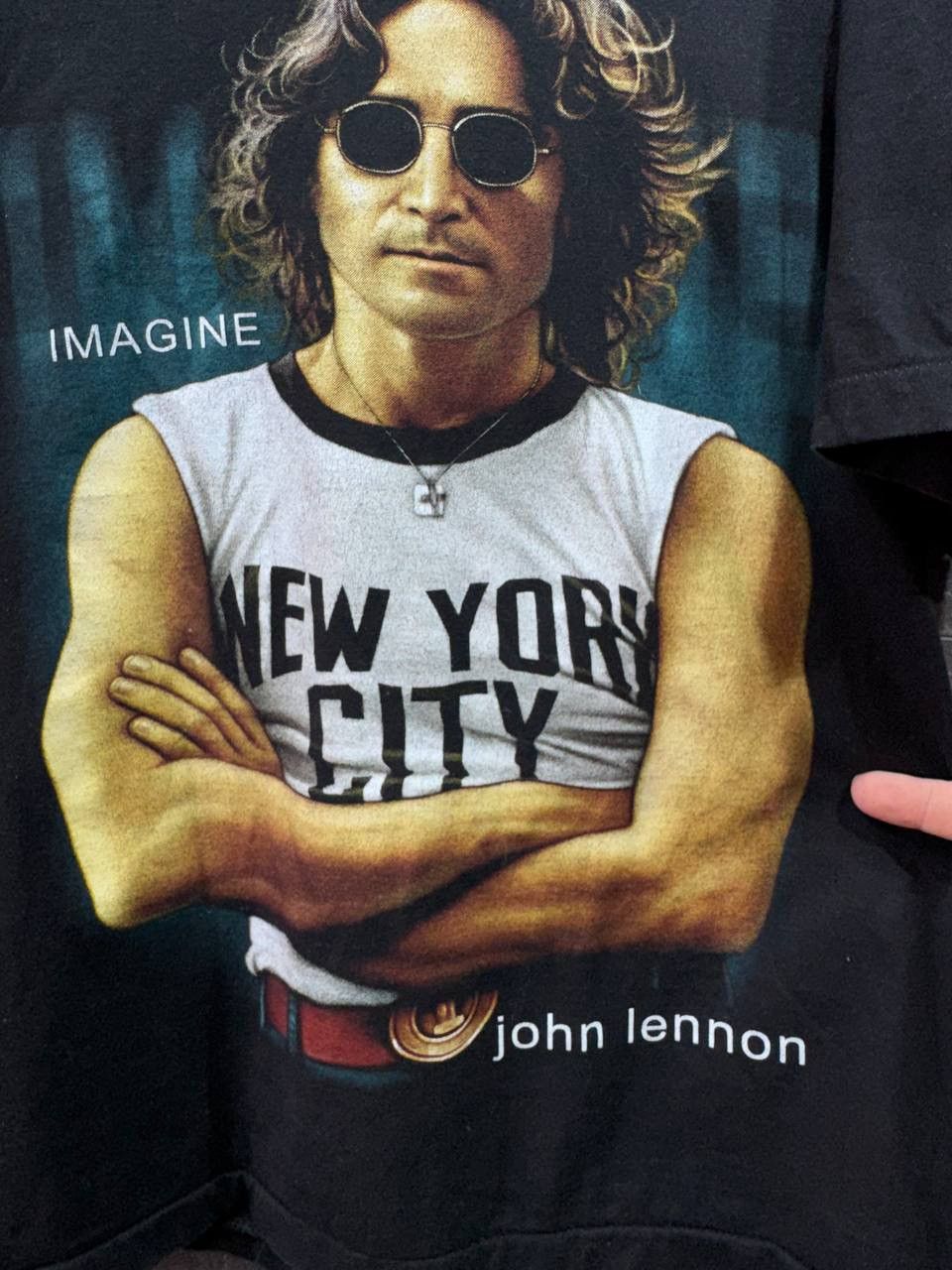 Band Tees The Roxx Vintage 1990s JOHN LENNON Imagine T-Shirt Size US L / EU 52-54 / 3 - 6 Thumbnail