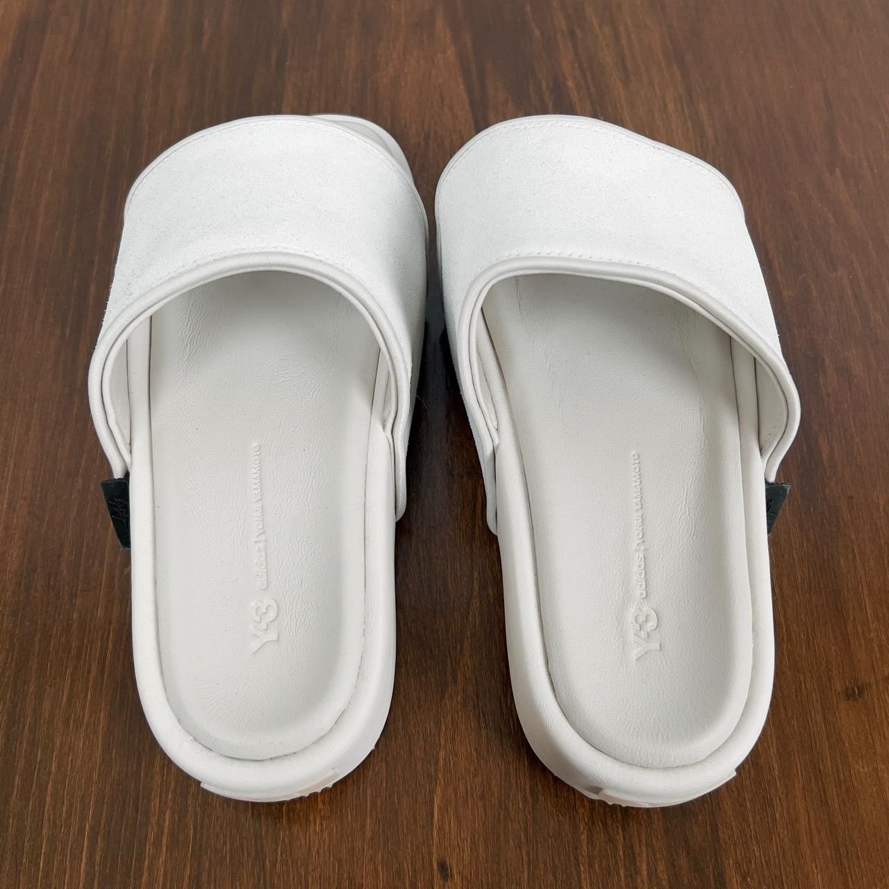 Adidas NIB Y-3 Adidas White Leather Platform Slides Size US 6 / IT 36 - 4 Thumbnail