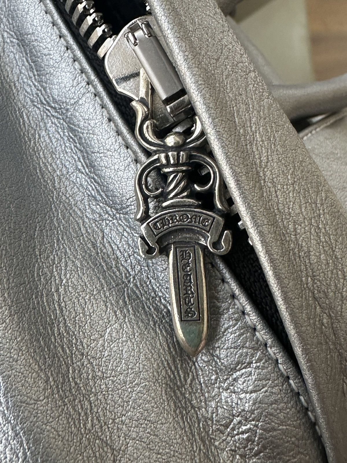 Chrome Hearts Chrome Hearts leather backpack in metalic silver Size ONE SIZE - 15 Thumbnail