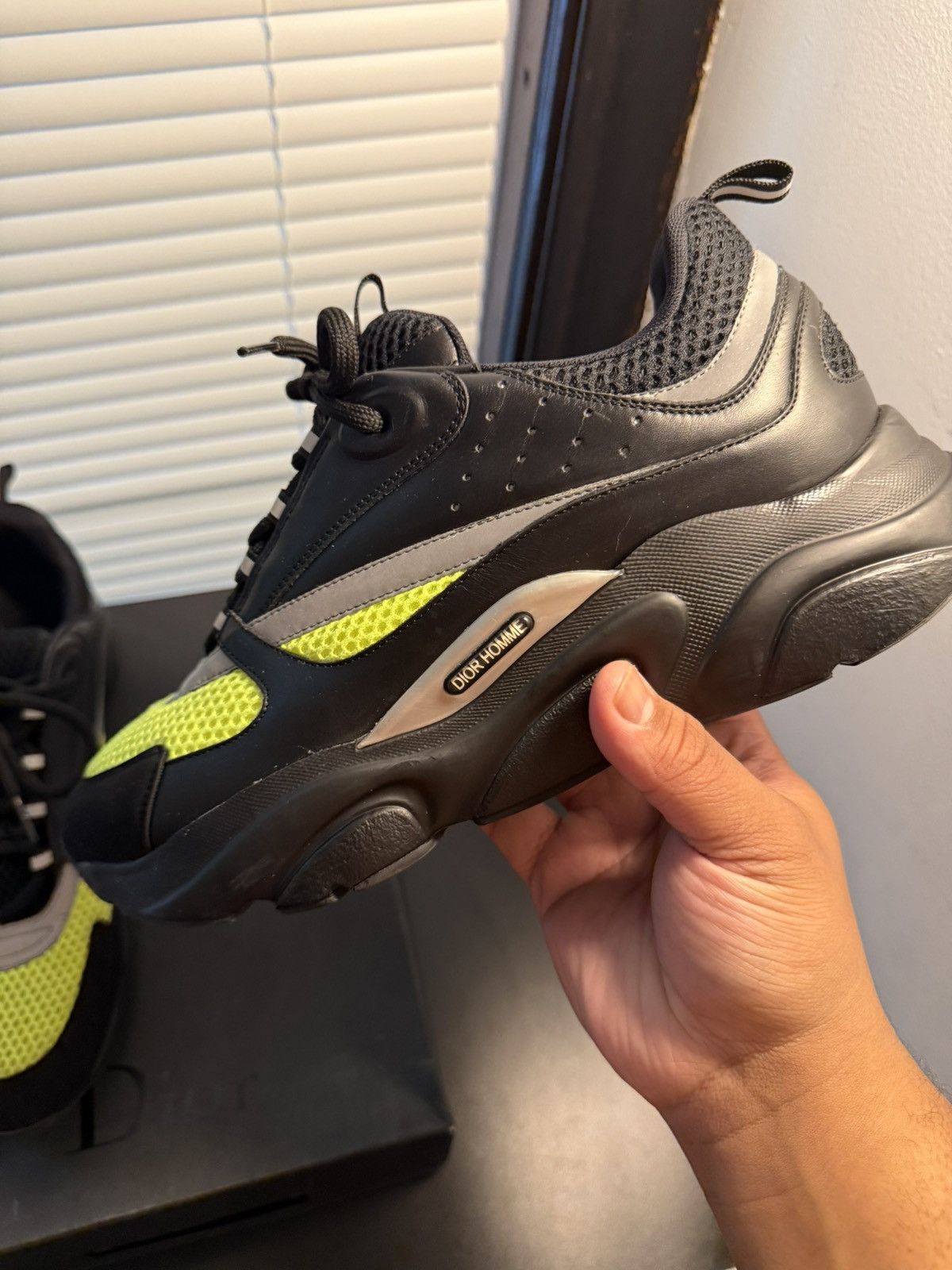 Dior Dior B22 Black Yellow Volt Size 11 US / 44 EU Size US 11 / EU 44 - 5 Thumbnail