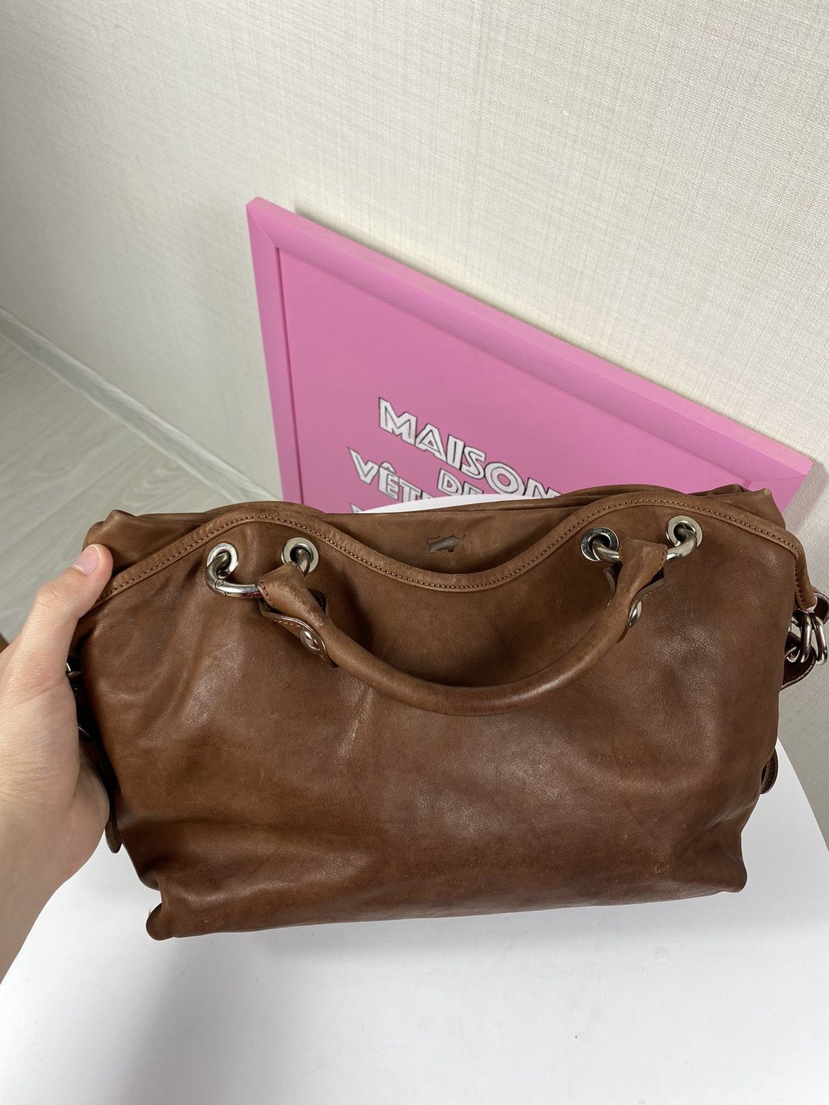 Designer Braun Buffel Leather Handbag Size ONE SIZE - 7 Thumbnail
