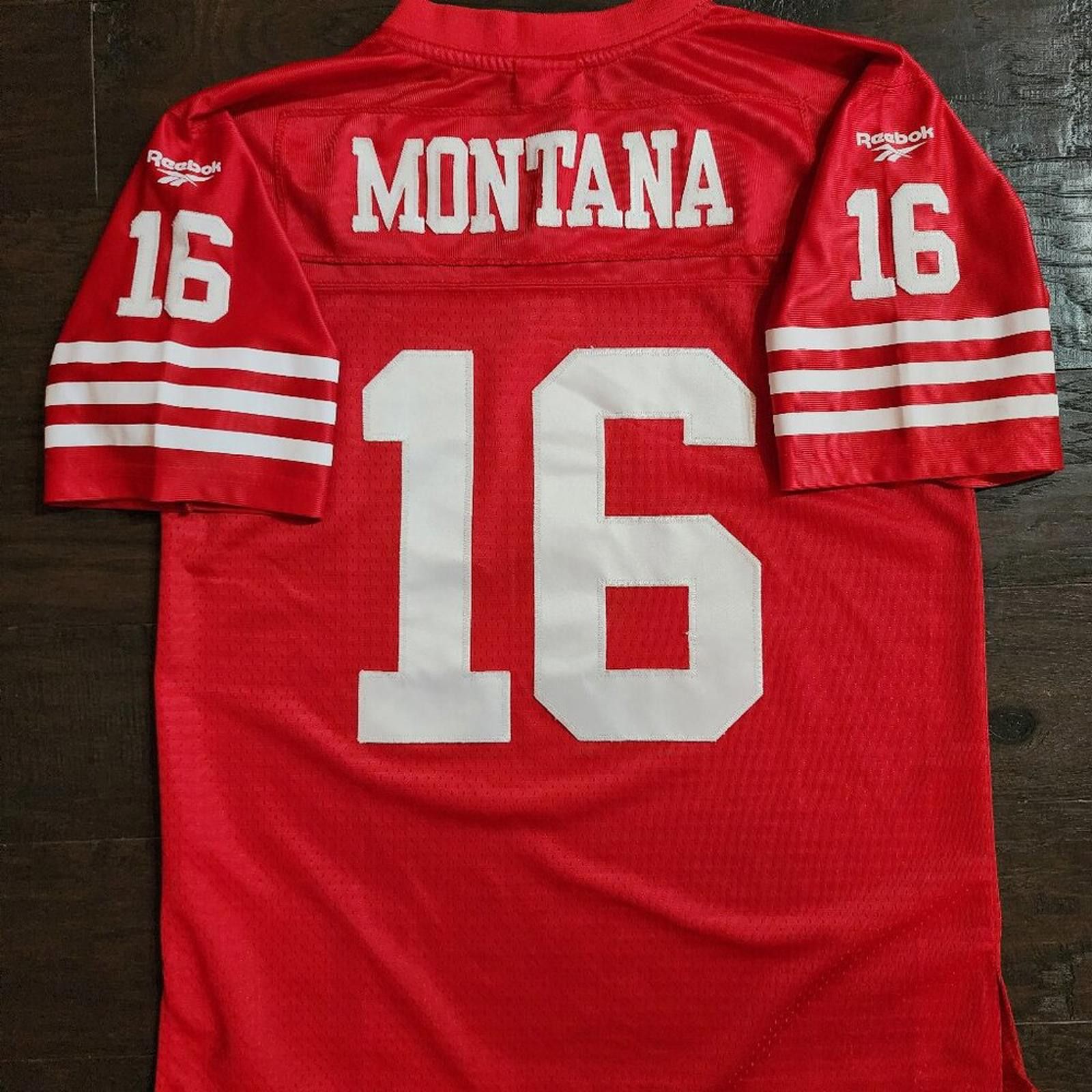 Reebok Joe Montana San Fran 49er's 1990 Throwback Reebok Sz L Size US L / EU 52-54 / 3 - 1 Thumbnail