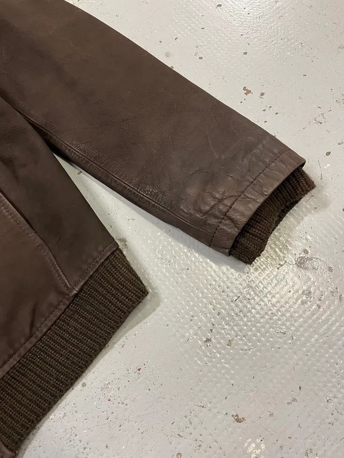 Emporio Armani AW2012 Emporio Armani Brown Leather Jacket Size US L / EU 52-54 / 3 - 6 Thumbnail