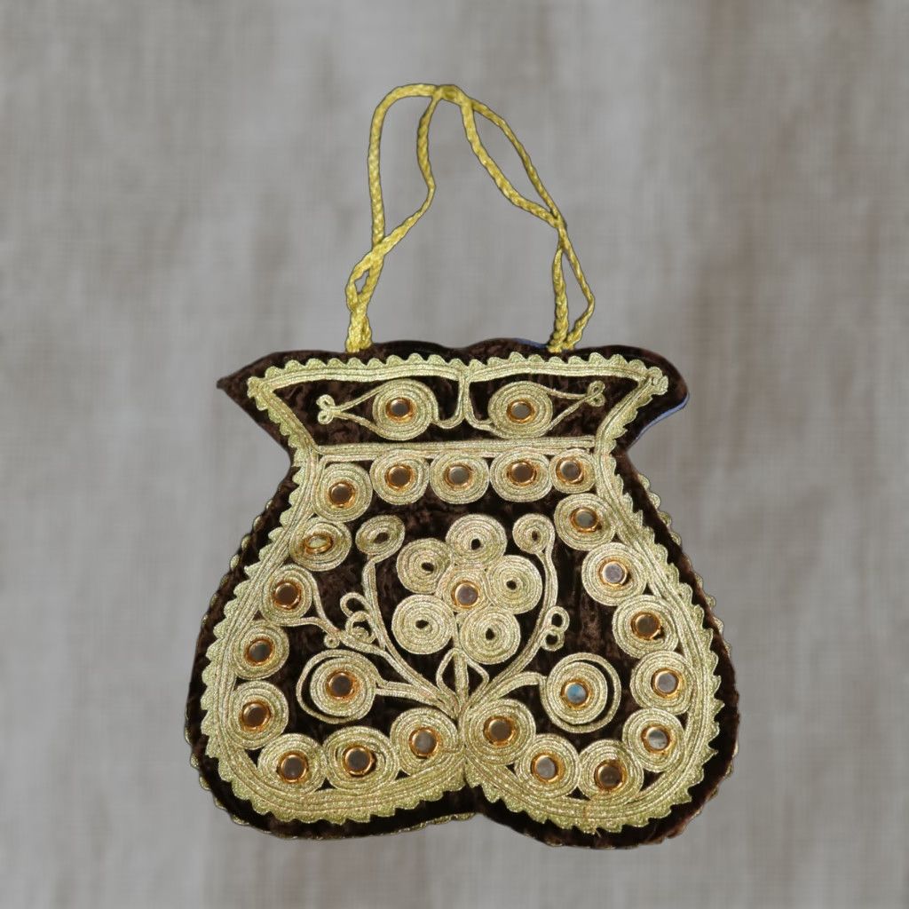 Vintage Afghani Vase Shoulder Bag Handbag Tote Satchel Travel Outdoor Women's Bag Blue PU Size ONE SIZE - 1 Thumbnail