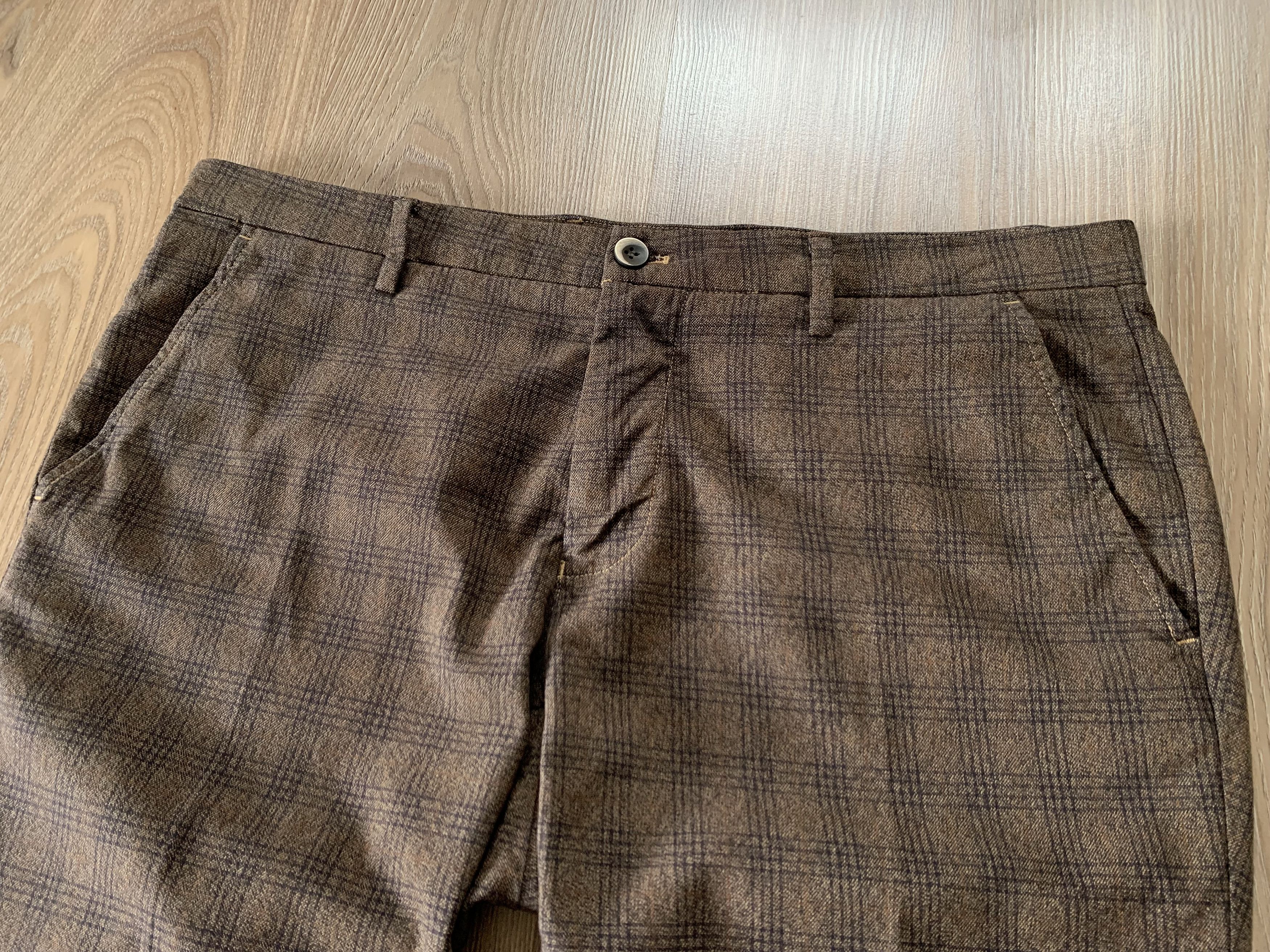 Mason's Masons Milano Style Cotton Plaid Pants Size US 36 / EU 52 - 3 Thumbnail