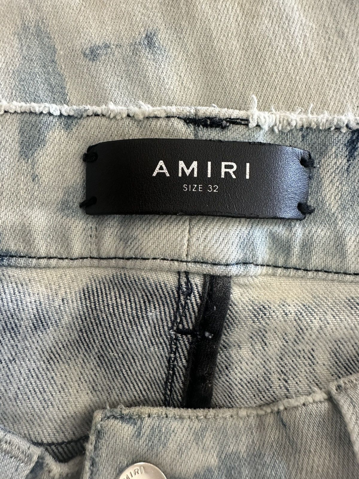 Amiri Trashed Cloud Indigo Jeans Amiri Sz 32 Size US 32 / EU 48 - 12 Thumbnail
