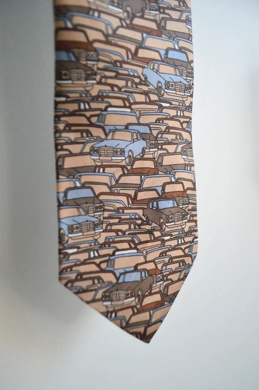 John Henry John Henry vintage silk tie with cars pattern 100% silk Size ONE SIZE - 5 Thumbnail