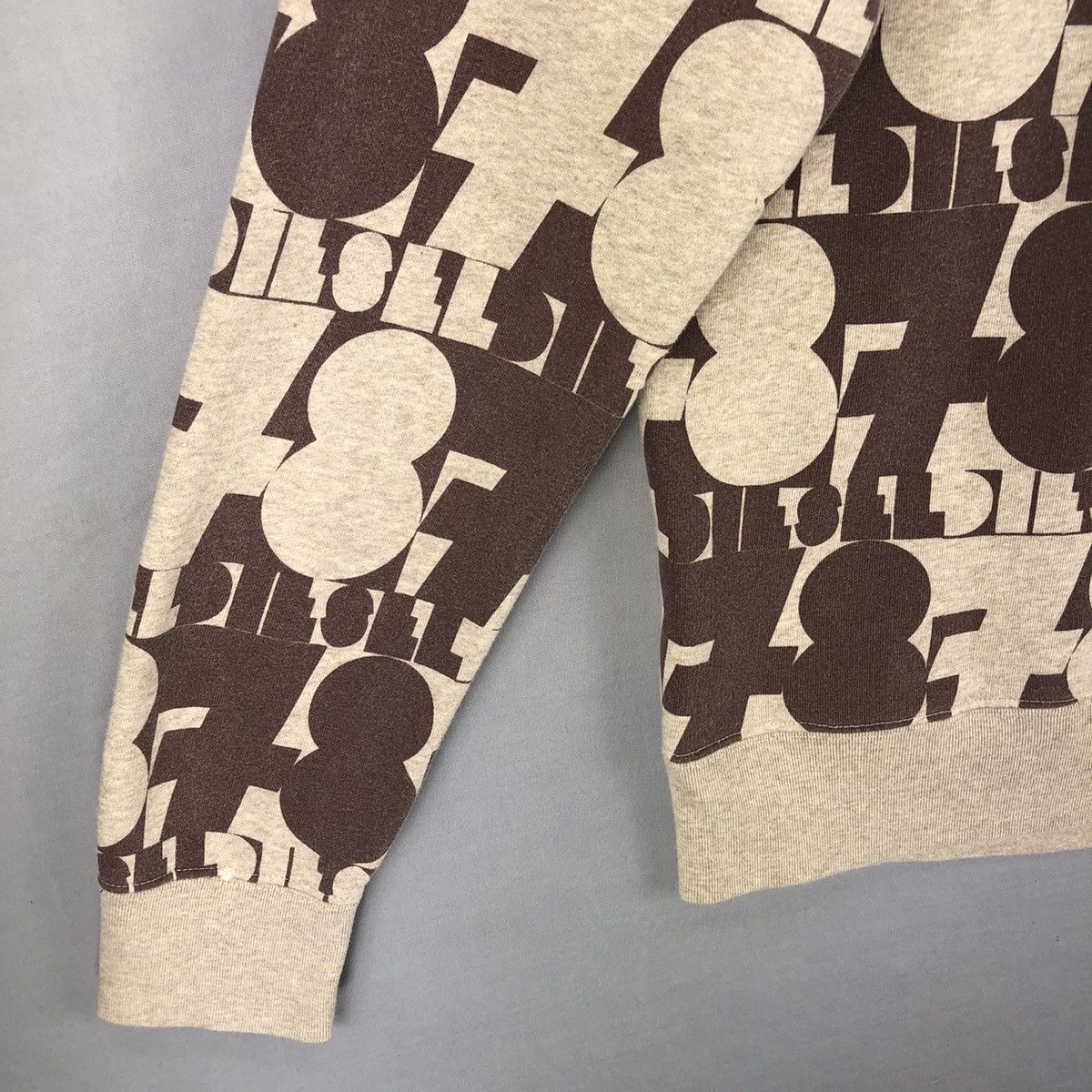 Diesel Vintage Diesel Monogram Fullprint Sweatshirt Hoodie Size US M / EU 48-50 / 2 - 6 Thumbnail