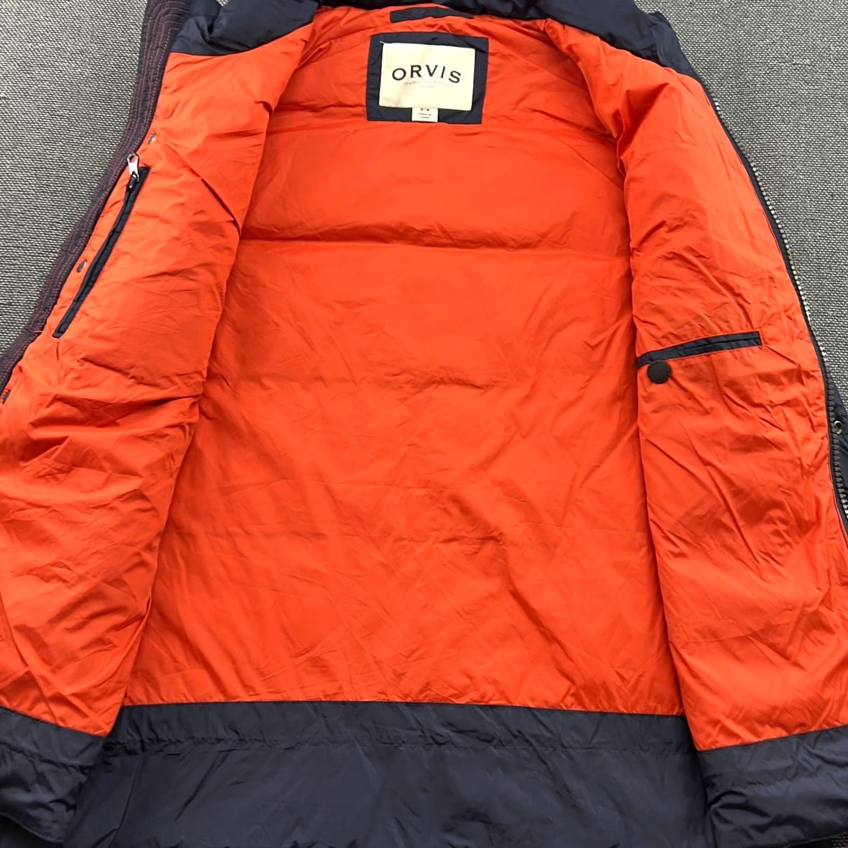 Orvis Orvis Vest Mens Goose Down Medium Navy Blue Pockets Essex 3-in-1 Zip Size US M / EU 48-50 / 2 - 6 Thumbnail
