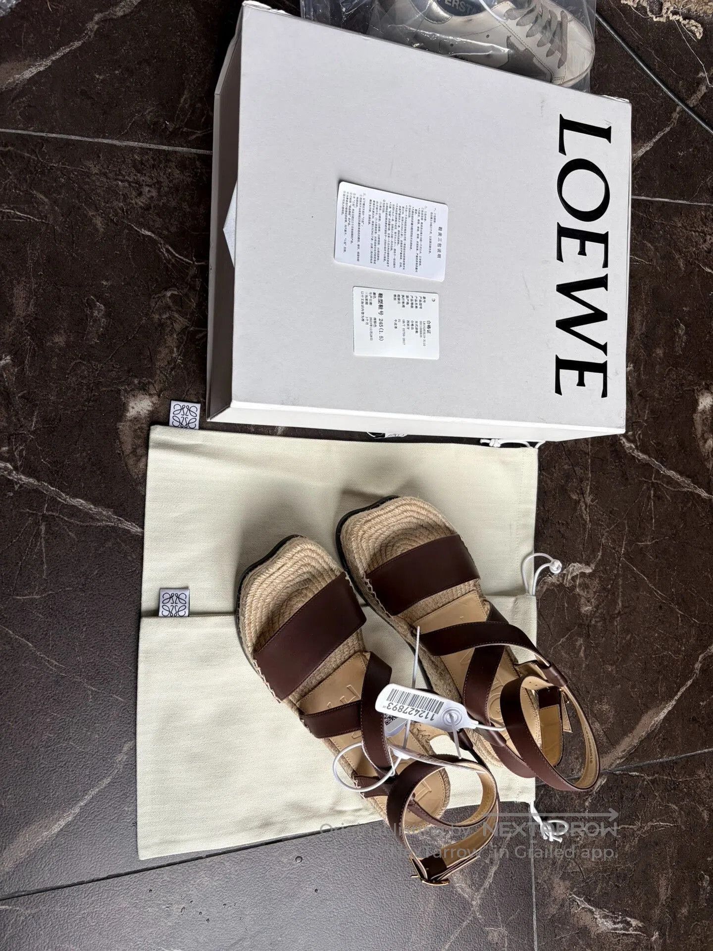 Loewe LOEWE Petal Wedge Slingback Sandals. Size US 8 / IT 38 - 1 Thumbnail