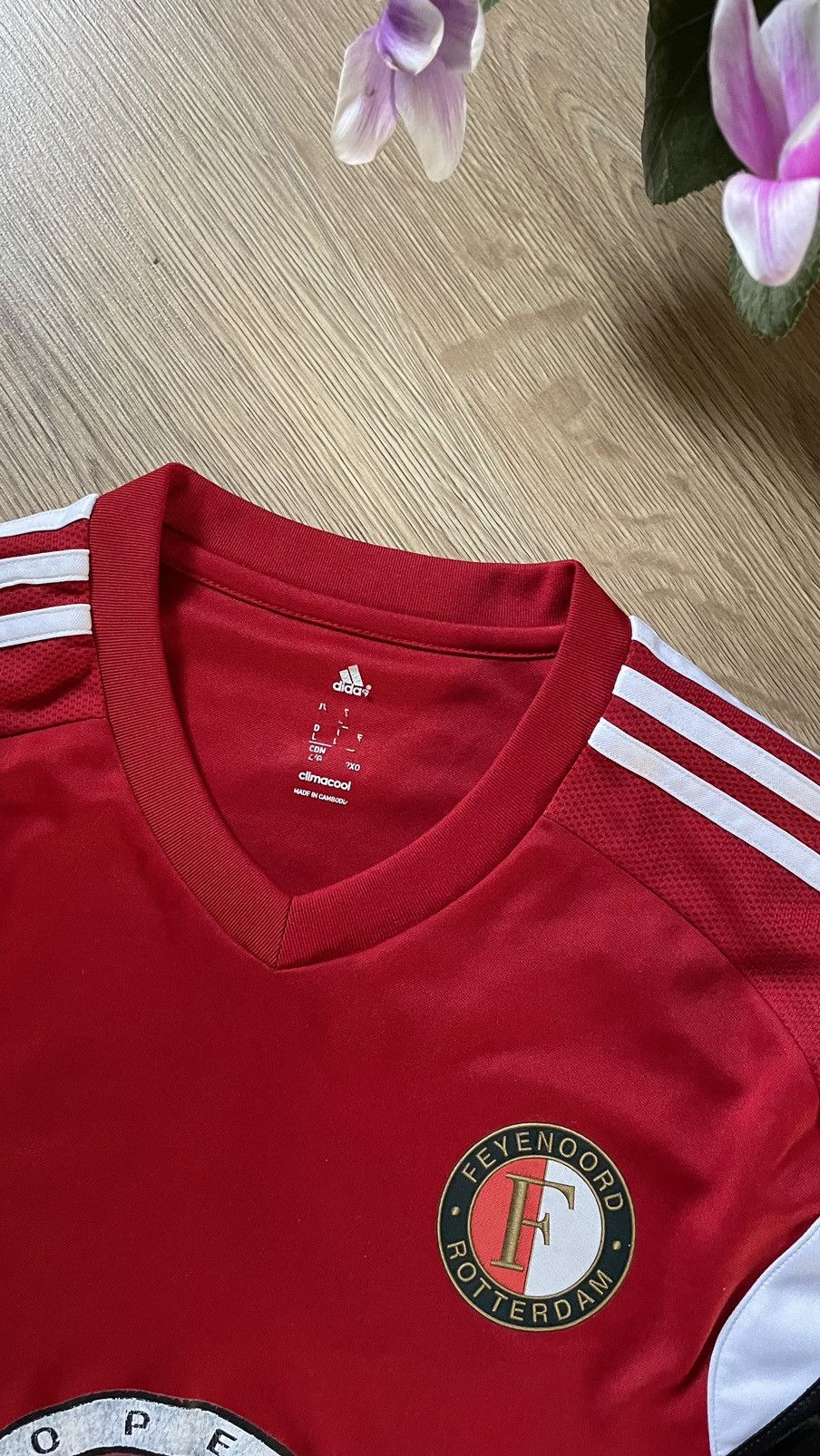 Adidas Vintage Feyenoord Adidas Soccer Tee Jersey 2014 Size US L / EU 52-54 / 3 - 3 Thumbnail