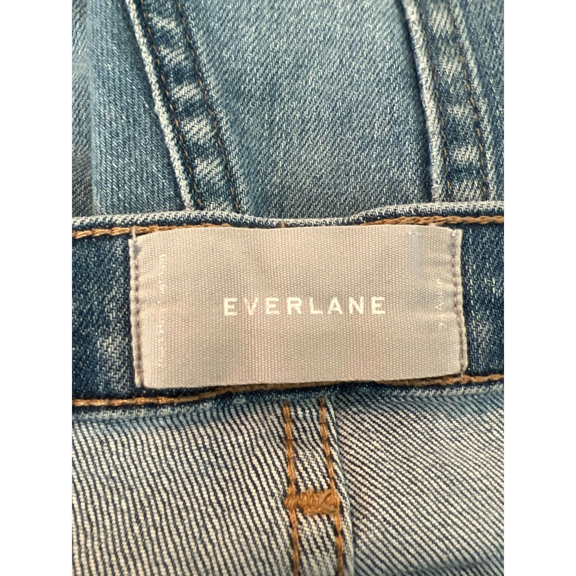 Everlane Everlane Mid Rise Skinny Jeans Blue Denim Light Distressing Size 27" / US 4 / IT 40 - 4 Thumbnail
