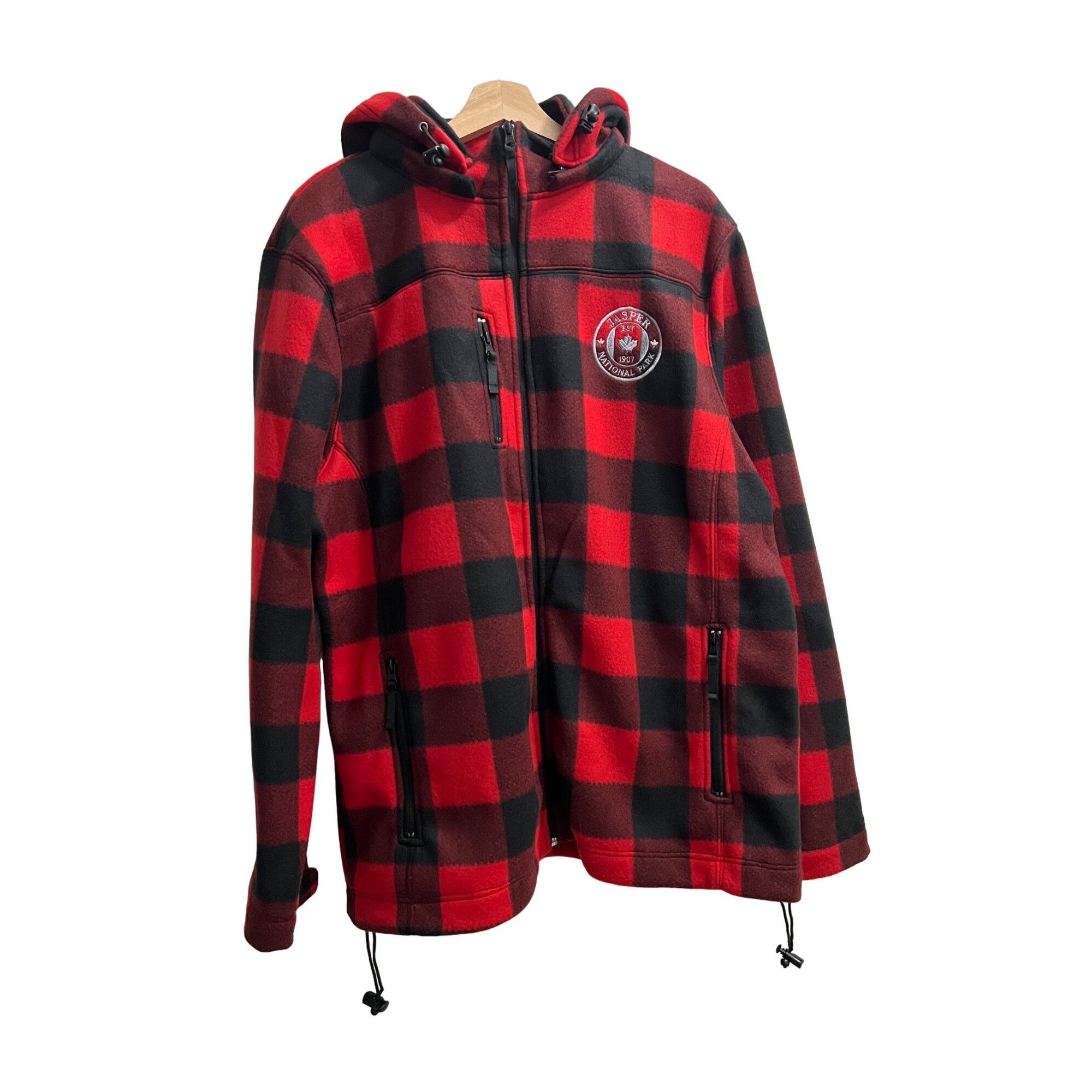 Other Northern Jasper National Park Red Black Checkered Hooded Zip Size US L / EU 52-54 / 3 - 1 Thumbnail