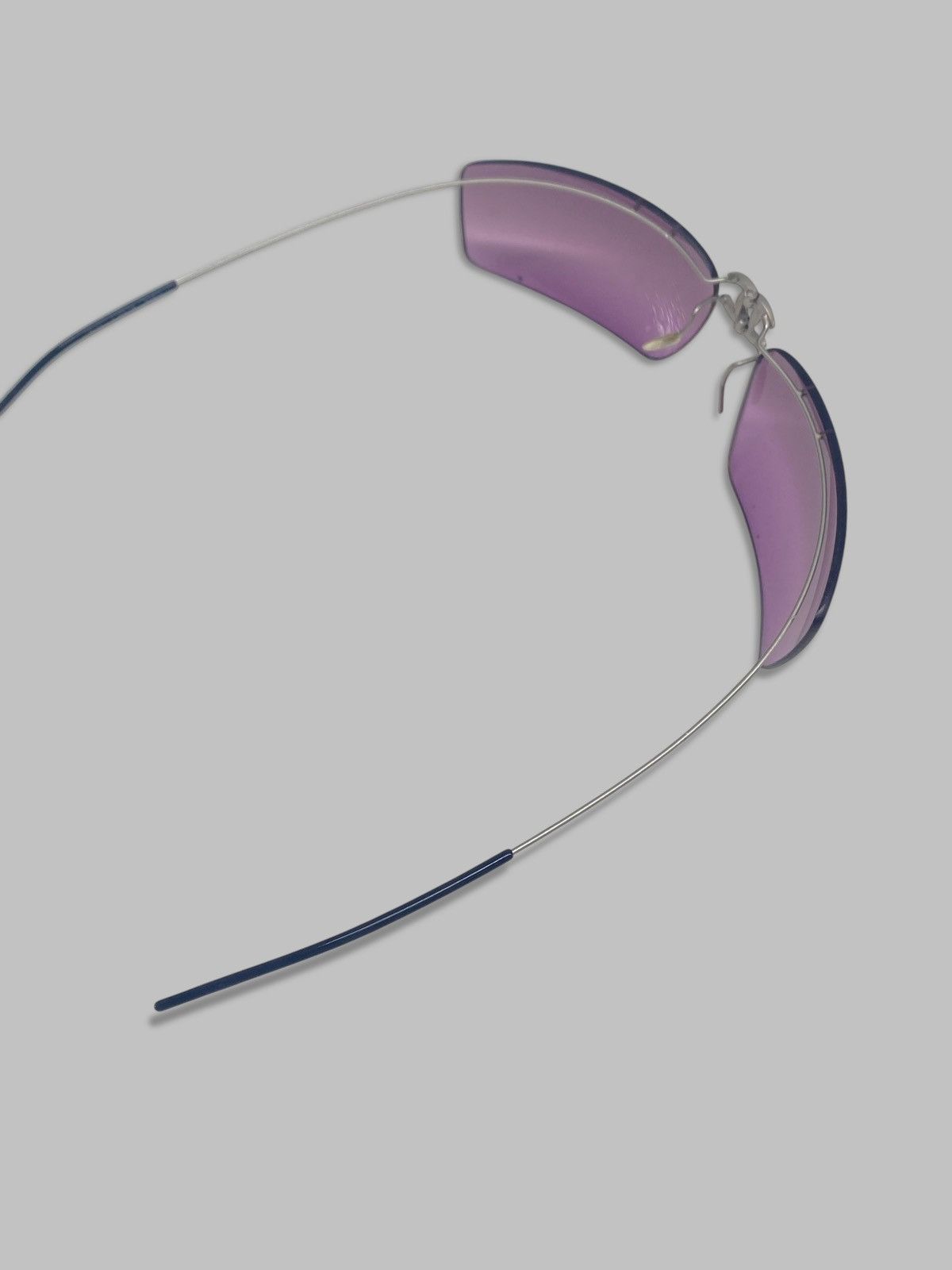 Chanel 2000s Chanel Foldable Logo Sunglasses Lavander Gradient Y2k Size ONE SIZE - 3 Thumbnail