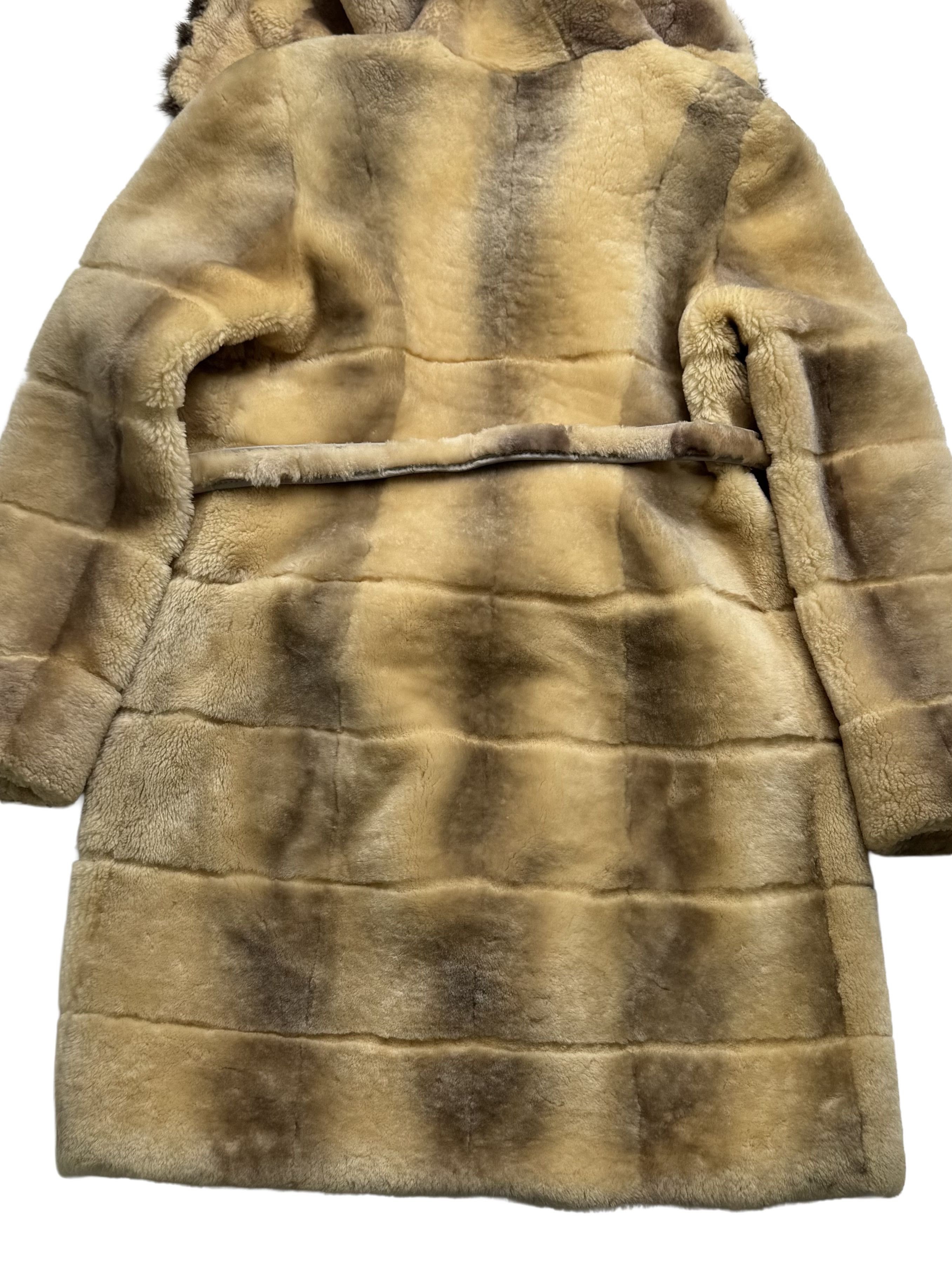Vintage Vintage Real Sheepskin Hooded Coat Size L / US 10 / IT 46 - 16 Thumbnail