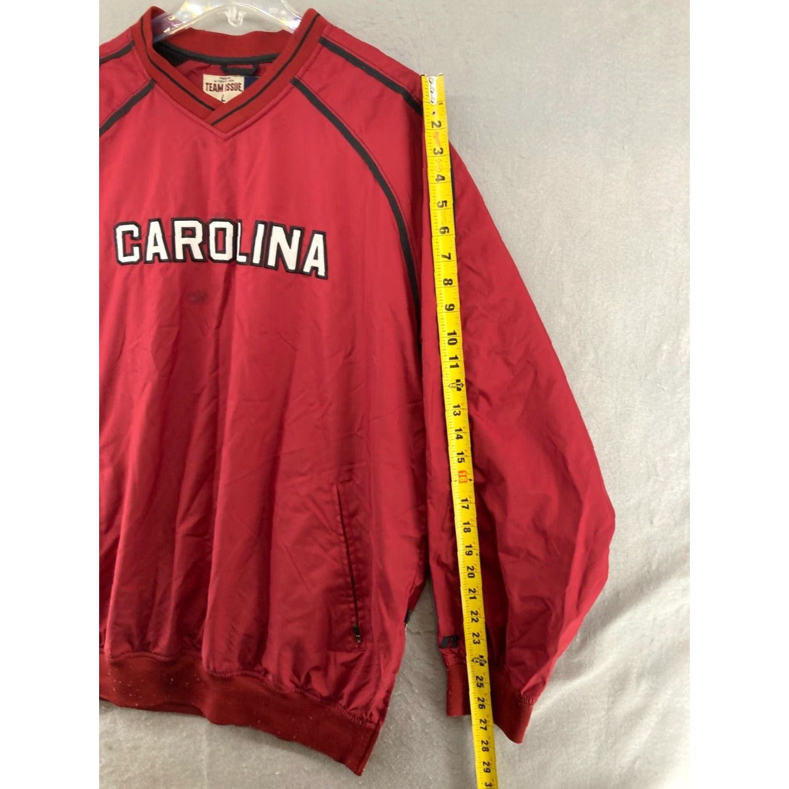 Russell Athletic VINTAGE Russell Athletic Mens Jacket Large Red SC Carolina Windbreaker Spellout Vintage Size US L / EU 52-54 / 3 - 4 Thumbnail