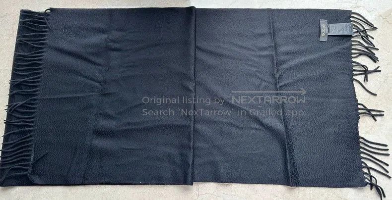 Loro Piana Loro Piana Black Cashmere Scarf. Size ONE SIZE - 5 Thumbnail