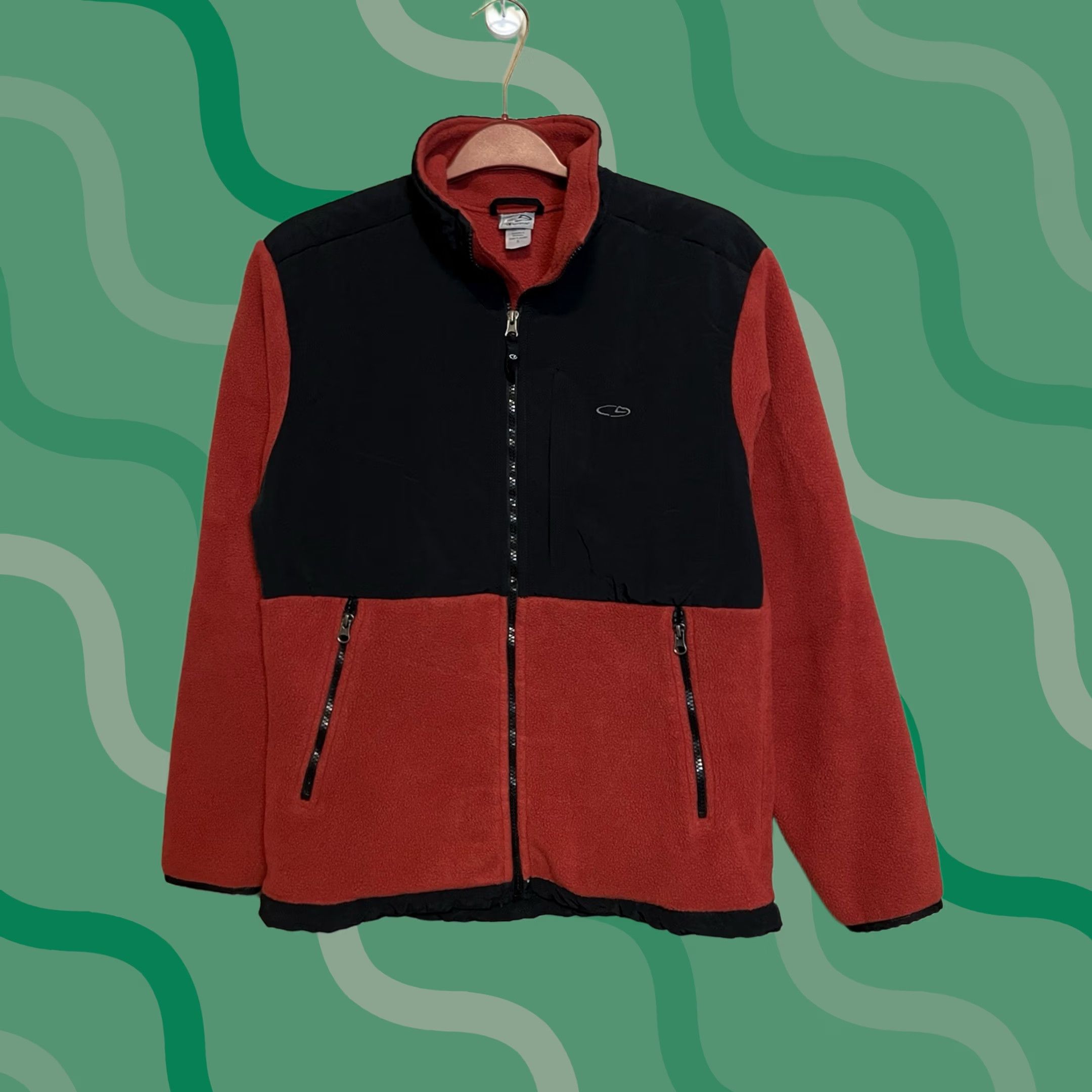 Champion VINTAGE Champion Fleece Full Zip Jacket Womens S Red Outdoor Fall B421 Size S / US 4 / IT 40 - 1 Thumbnail