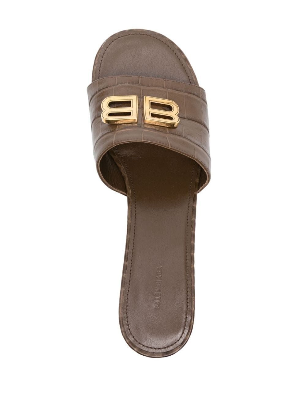 Balenciaga o1y0625 Mules in Chocolate Brown Size US 6 / IT 36 - 4 Thumbnail