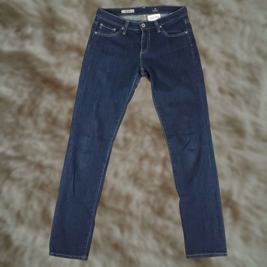 Vintage VINTAGE AG Adriano Goldschmied Jeans Womens 27x30 Skinny Cigarette Leg Denim Blue 2010s Size 27" / US 4 / IT 40 - 1 Thumbnail