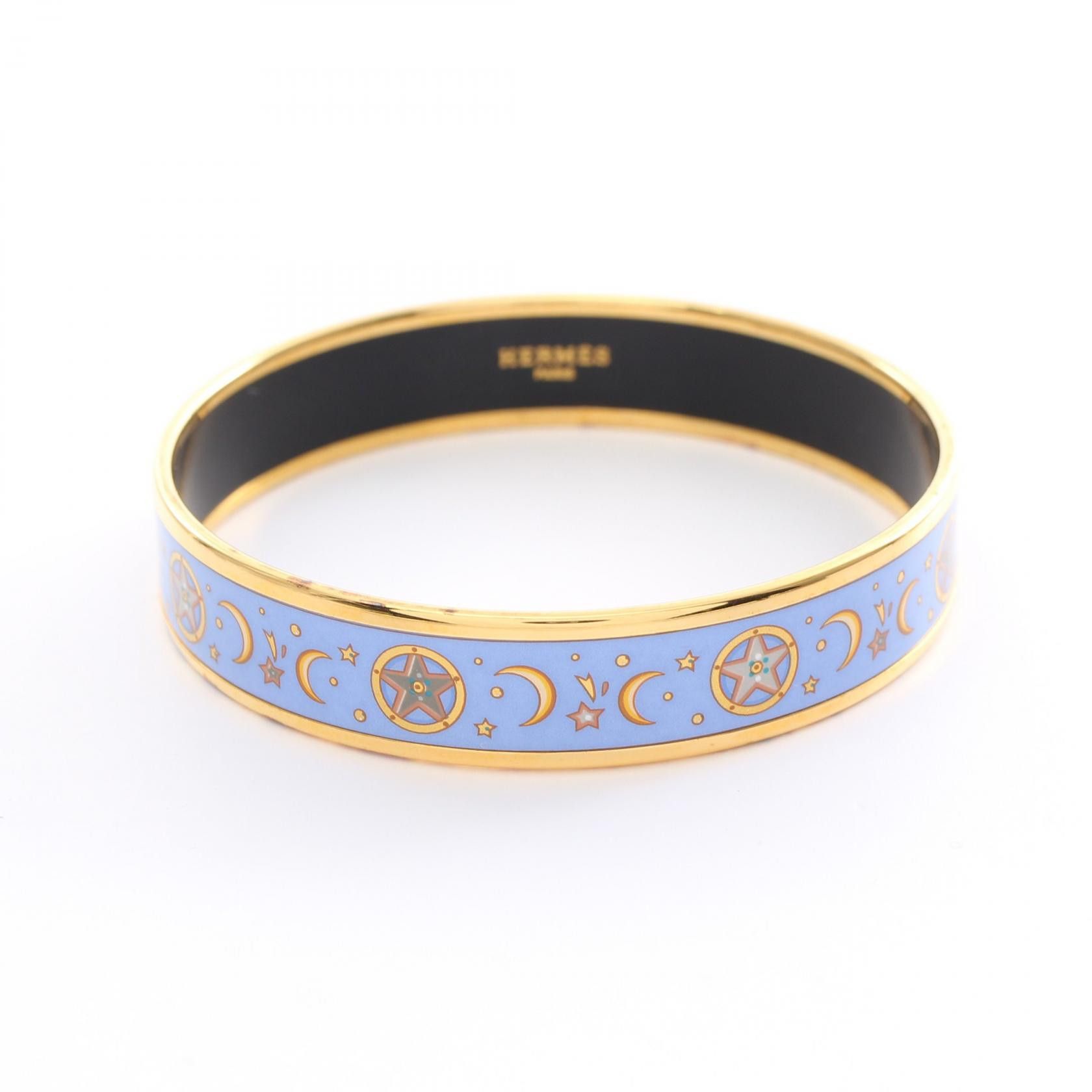 Hermes Hermes Enamel Medium Moon Stars Bracelet Enamel Bracelet in Very Good Condition Size ONE SIZE - 1 Thumbnail