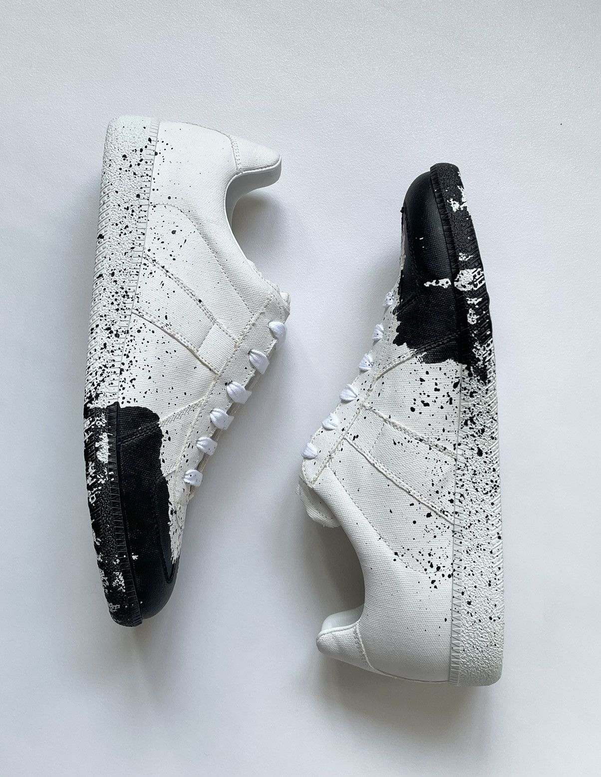 Maison Margiela S/S 23 Paint Splatter GAT Sneakers | Grailed