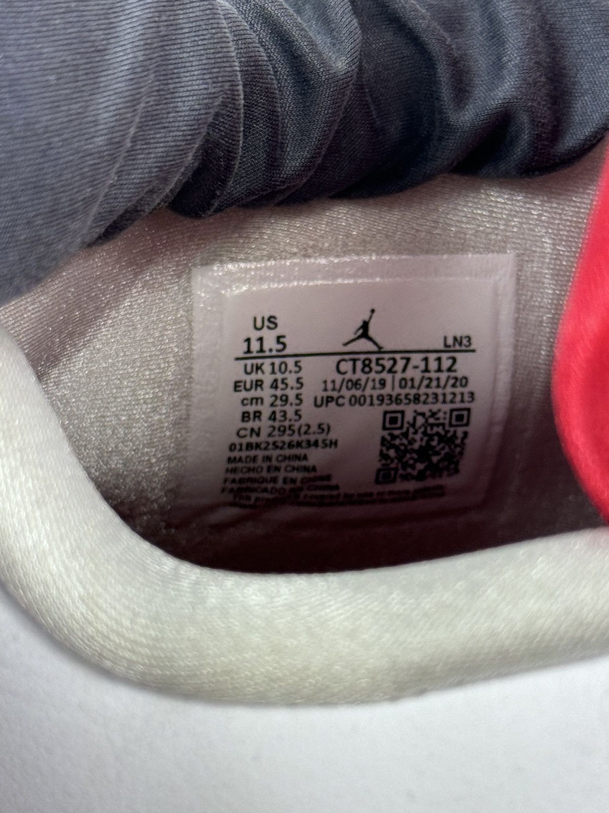 Jordan Brand JORDAN 4 RETRO METALLIC RED SNEAKERS Size US 11.5 / EU 44-45 - 10 Thumbnail