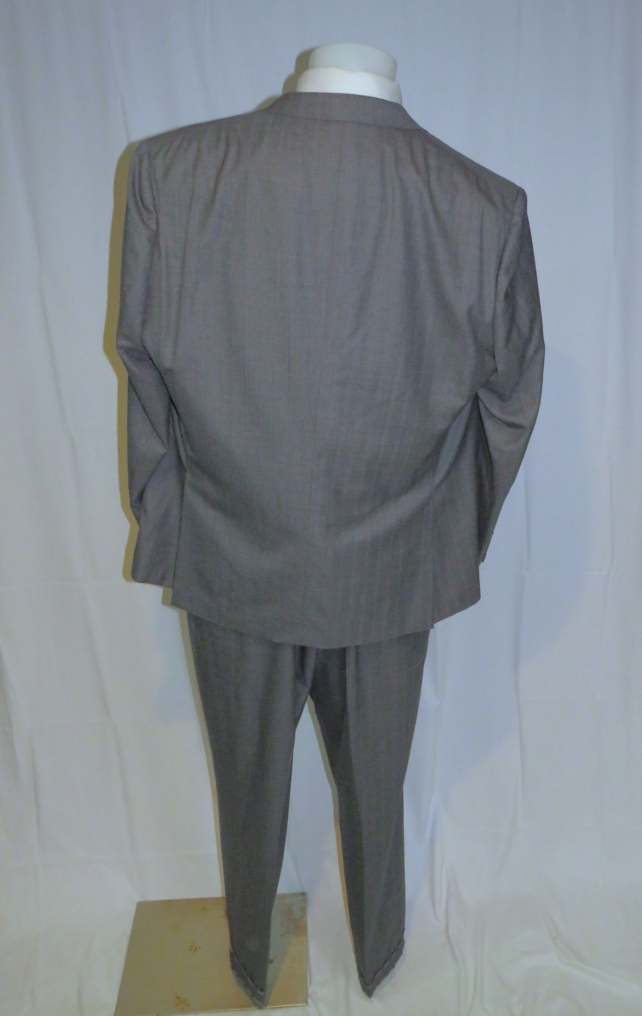 Brioni Gray Striped Silk Blend Current Two Button Suit 52R NWT Size 52R - 2 Thumbnail