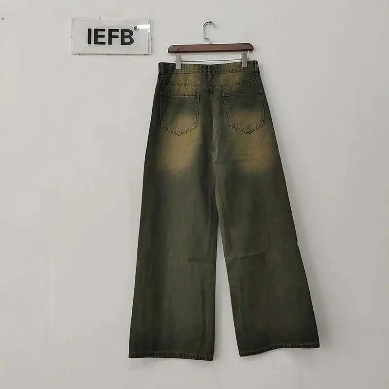 Japanese Brand Straight Pants American StyleWorn-out Design Wide Leg Jeans Size US 30 / EU 46 - 5 Thumbnail