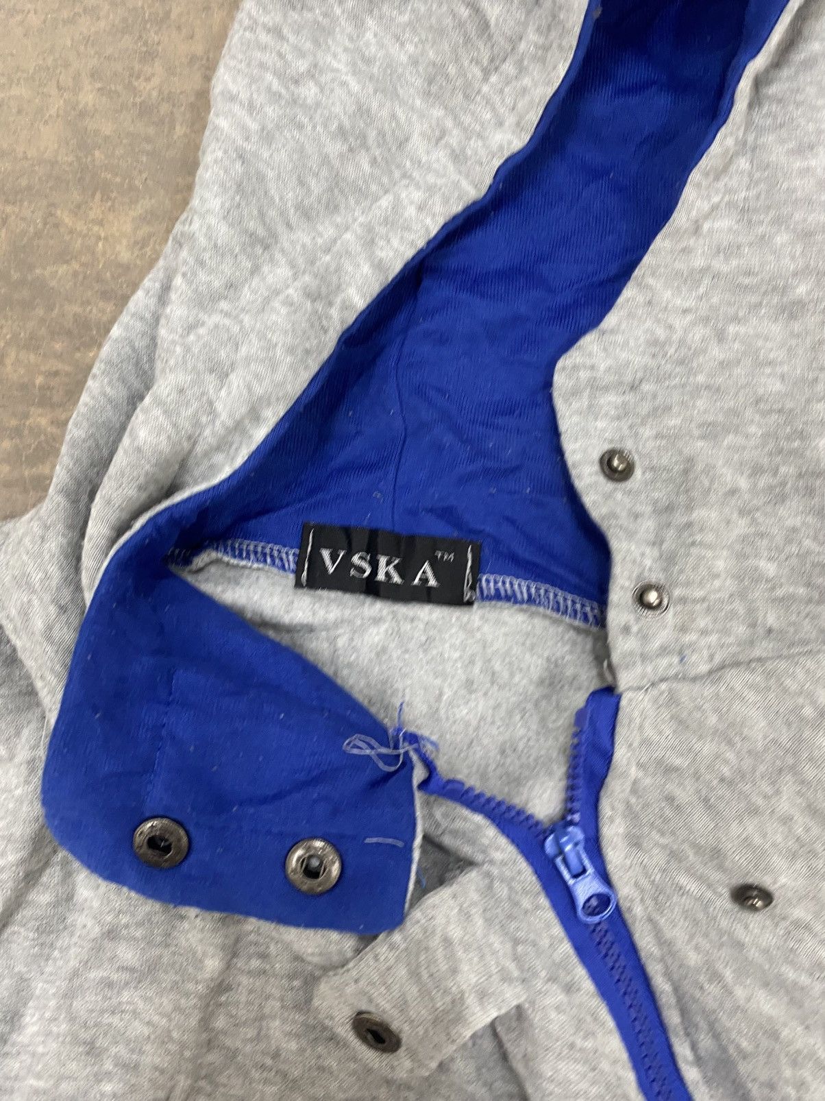 Le Grande Bleu (L.G.B.) 2000s -VSKA Asymmetrical Zipper Hoodie punk grunge lgb Size US S / EU 44-46 / 1 - 11 Thumbnail