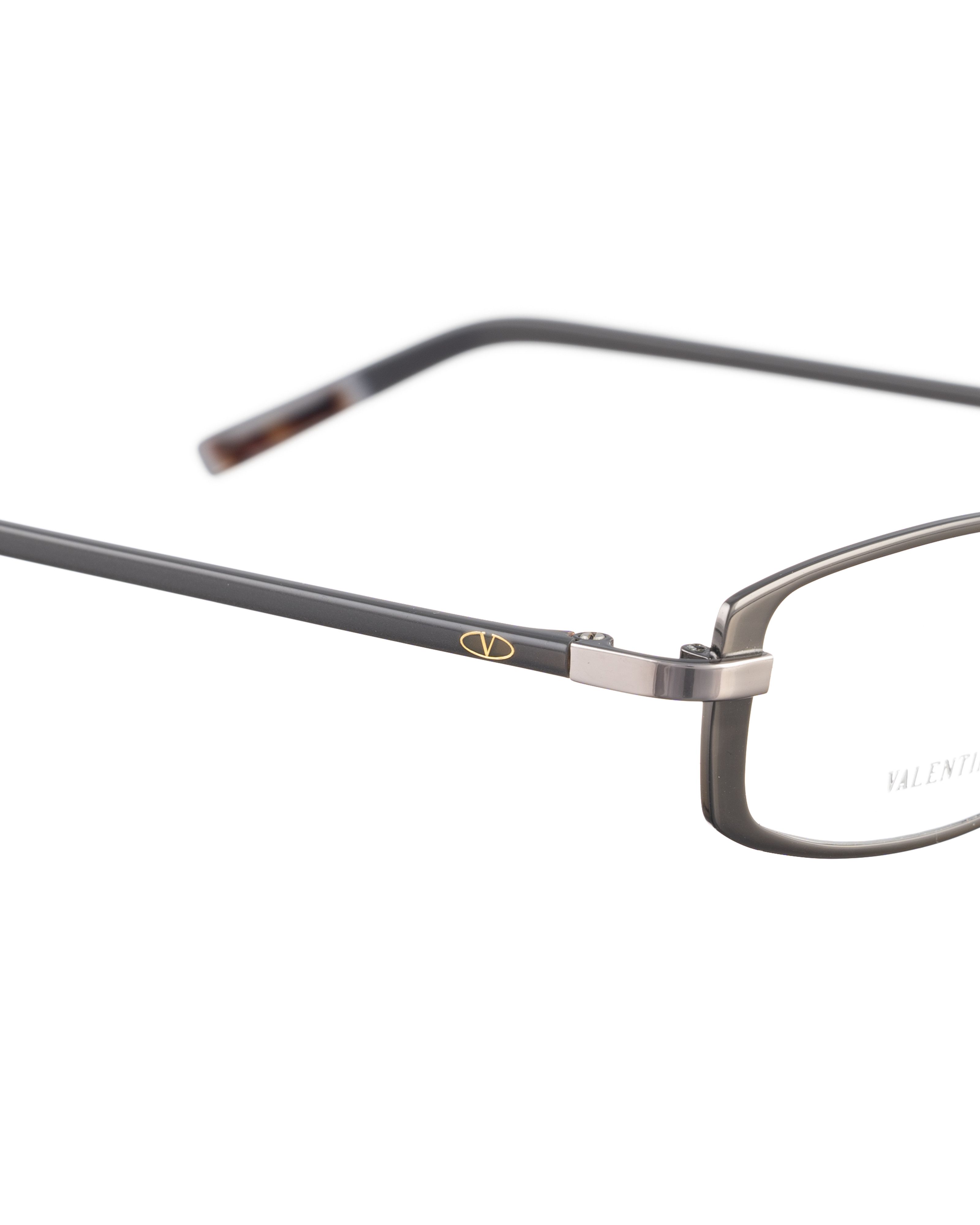 Valentino Valentino 00s Brown Matte Thin Rectangular Glasses Size ONE SIZE - 3 Thumbnail