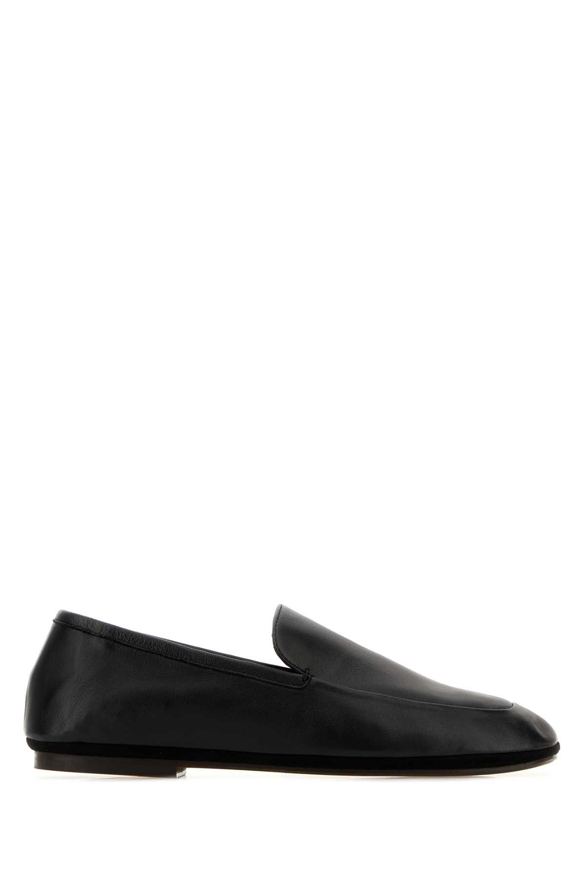 Lemaire Black Leather Loafers Size US 12 / EU 45 - 1 Thumbnail