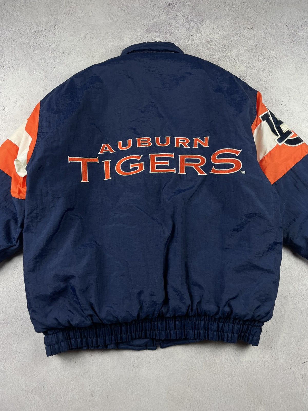Logo Athletic Rare Vintage 90s Auburn Tigers Starter Jacket Navy Orange L Size US L / EU 52-54 / 3 - 7 Thumbnail