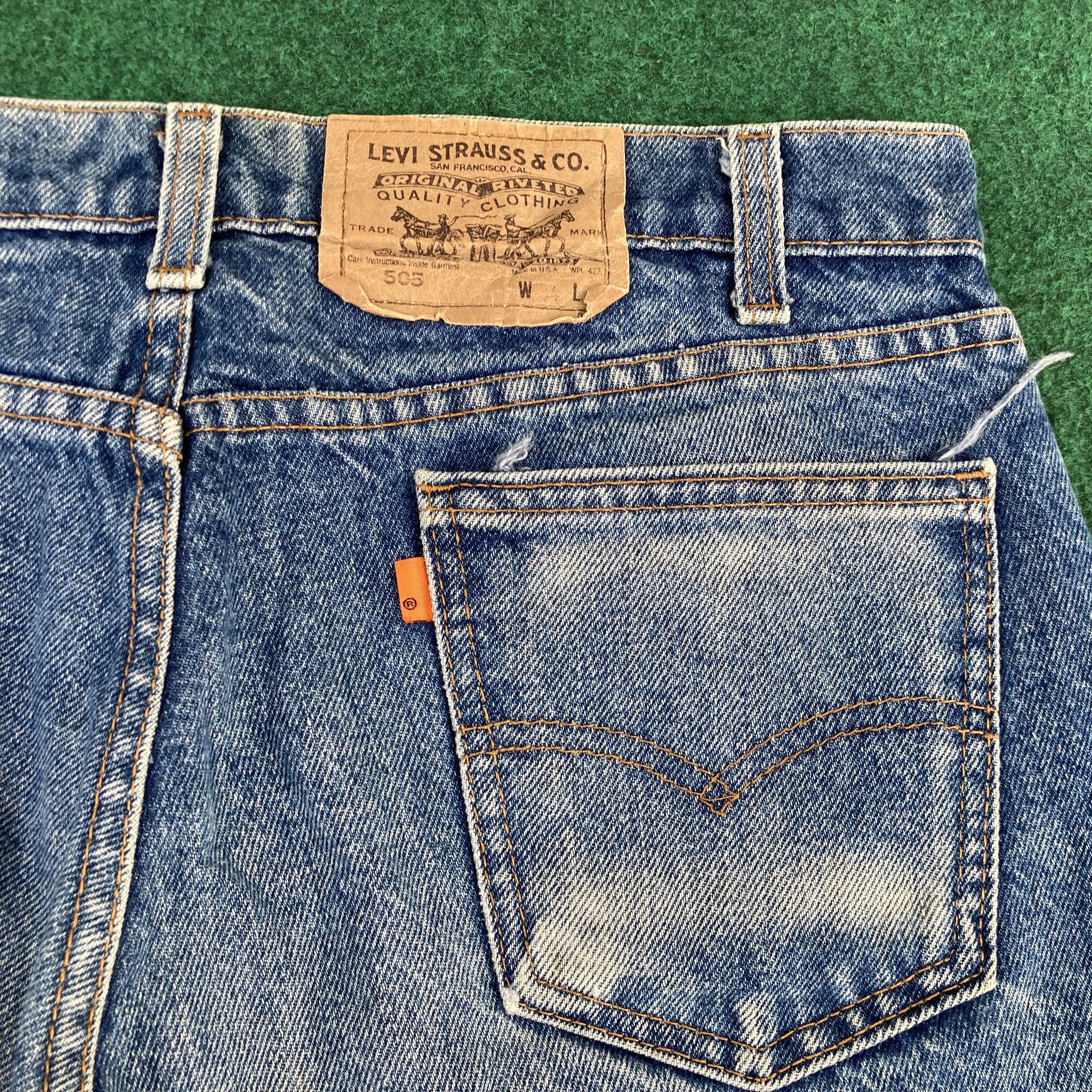 Levi's × Vintage Vintage Levis 505 Short Sz 33 Orange Tag Jorts Jeans Size US 33 - 7 Thumbnail