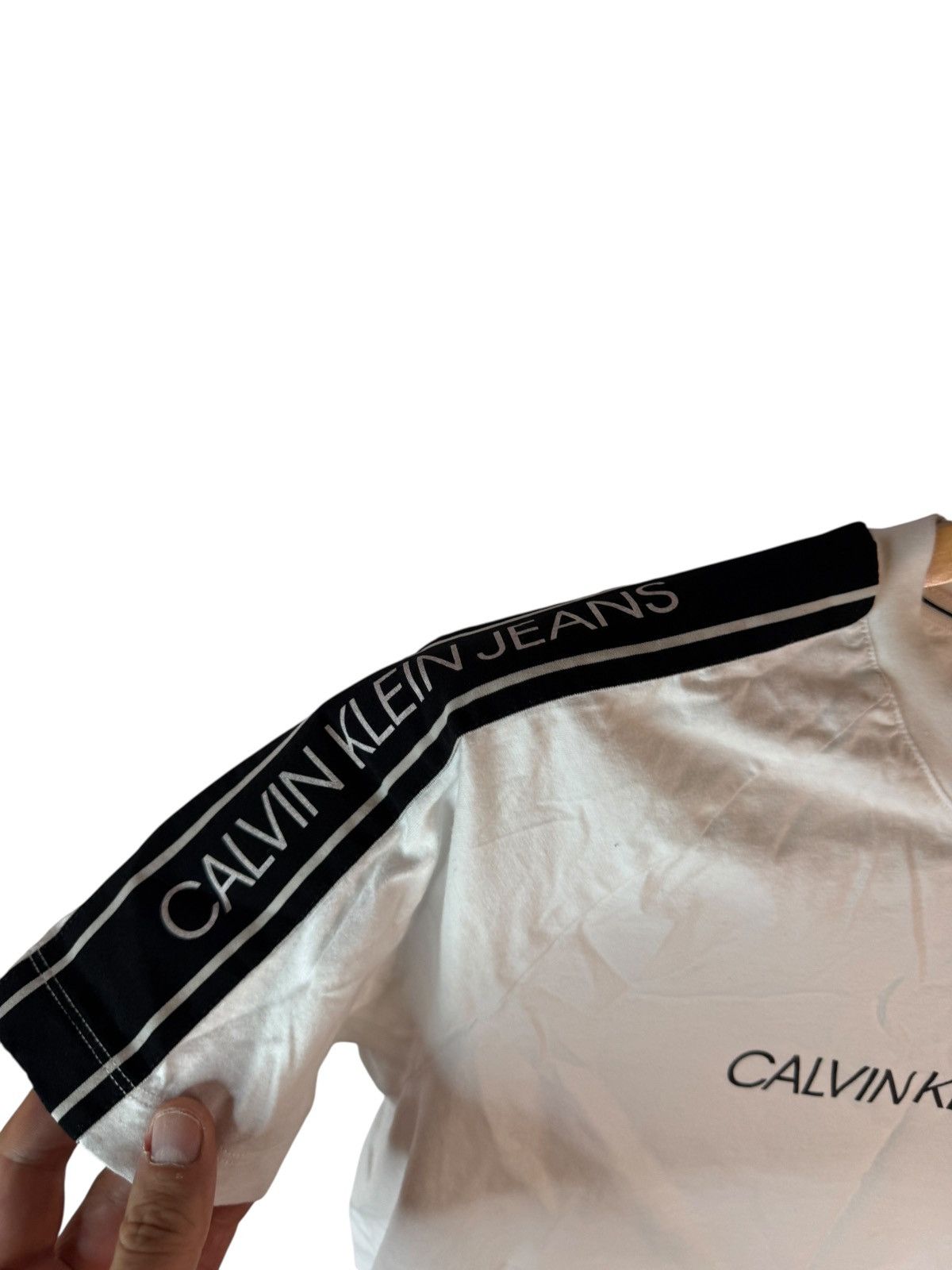 Calvin Klein Calvin Klein white tee center logo Size US M / EU 48-50 / 2 - 4 Thumbnail