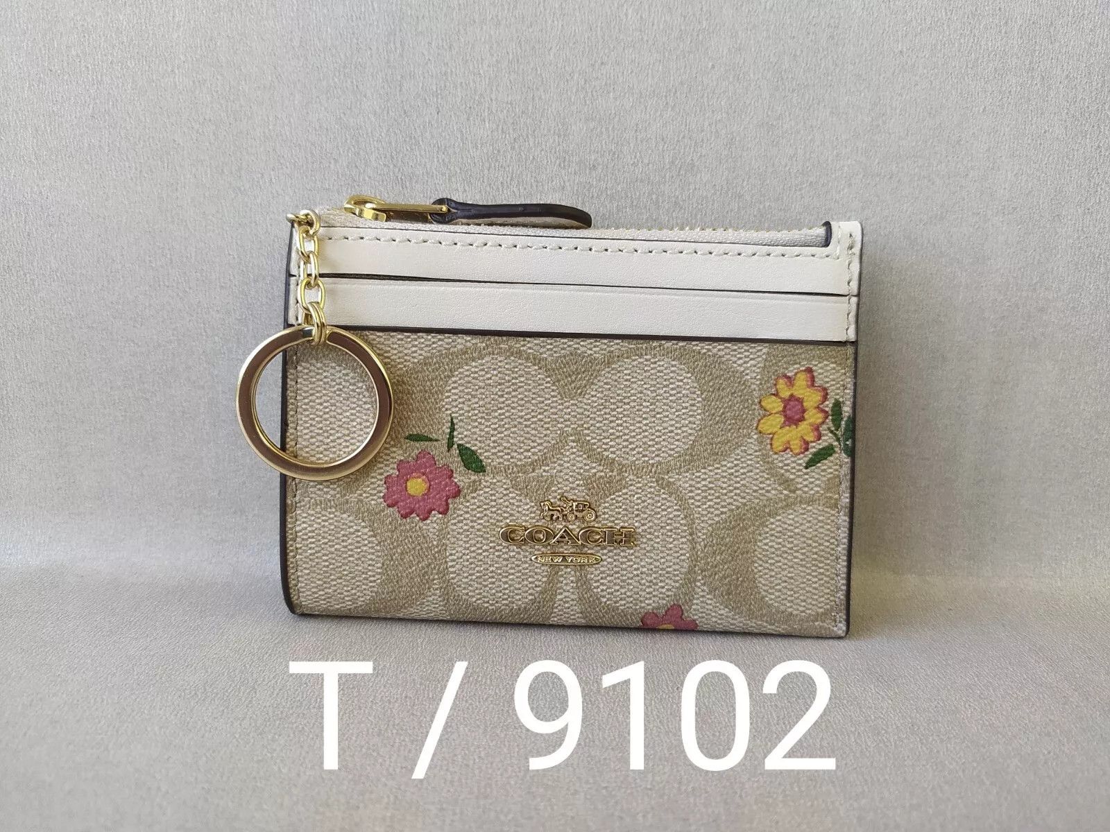 Coach Coach Mini Skinny ID zip CardCase in signature canvas T 9102 Size ONE SIZE - 11 Thumbnail