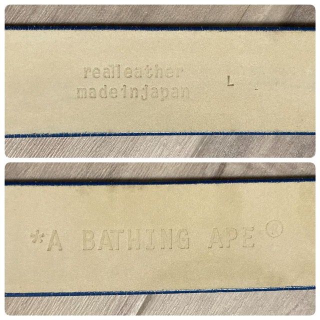 Bape BAPE Leather Belt ABC Camo Blue a bathing ape NIGO Size ONE SIZE - 8 Thumbnail