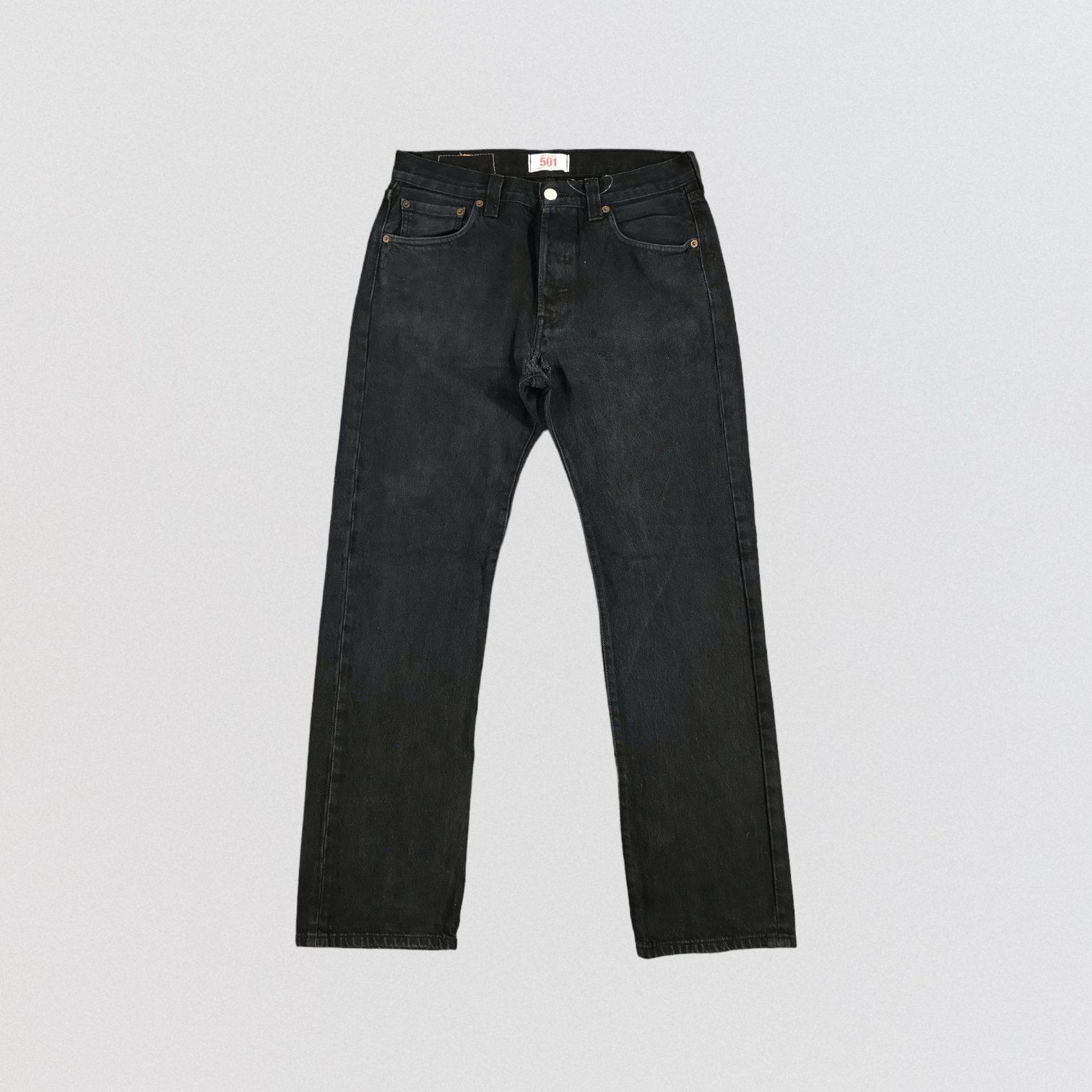 Levi's Vintage Levis 501 Faded Black Jeans-JM1553 Size US 31 - 1 Thumbnail