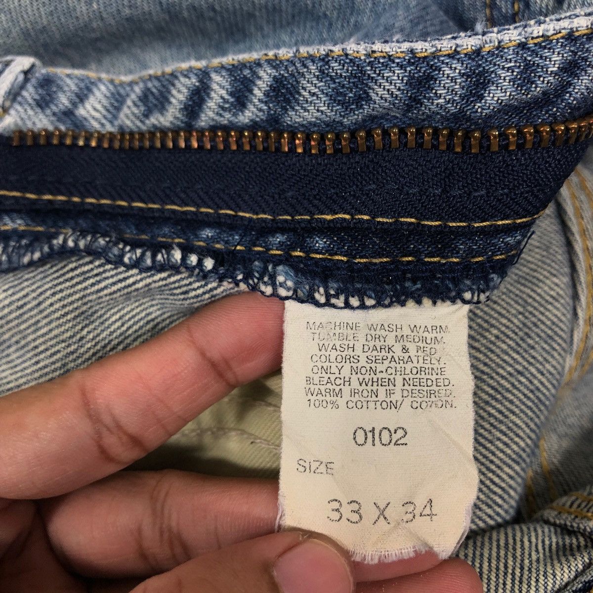 Japanese Brand 🔥Vintage Lee Rider Denim Jeans Union Made Size US 32 / EU 48 - 24 Thumbnail