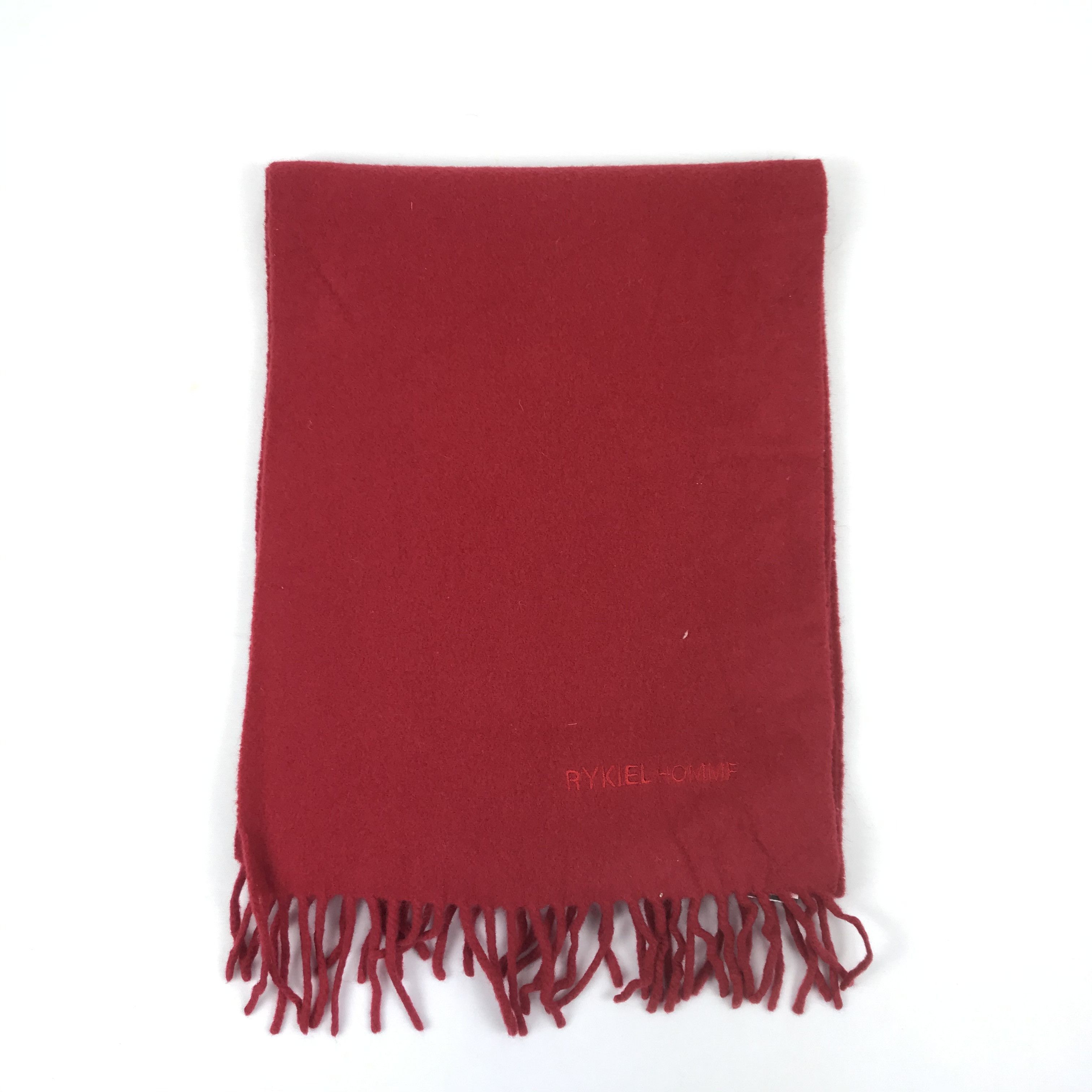 Sonia Rykiel Vintage Rykiel Homme Scarf Muffler Wool Cashmere Scarves Size ONE SIZE - 2 Thumbnail