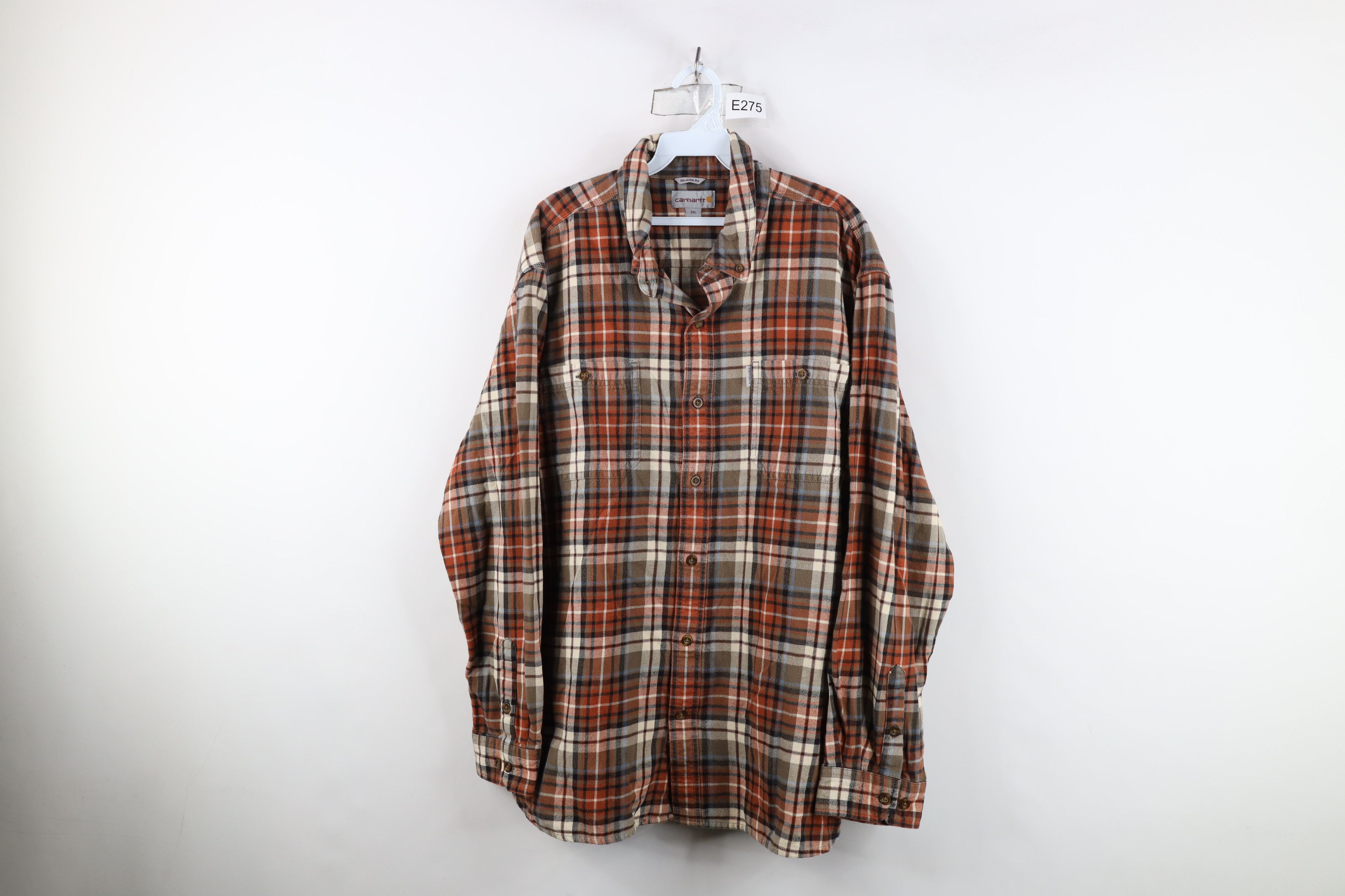 Carhartt Vintage Carhartt Flannel Collared Button Down Shirt Plaid Size US XXL / EU 58 / 5 - 1 Thumbnail