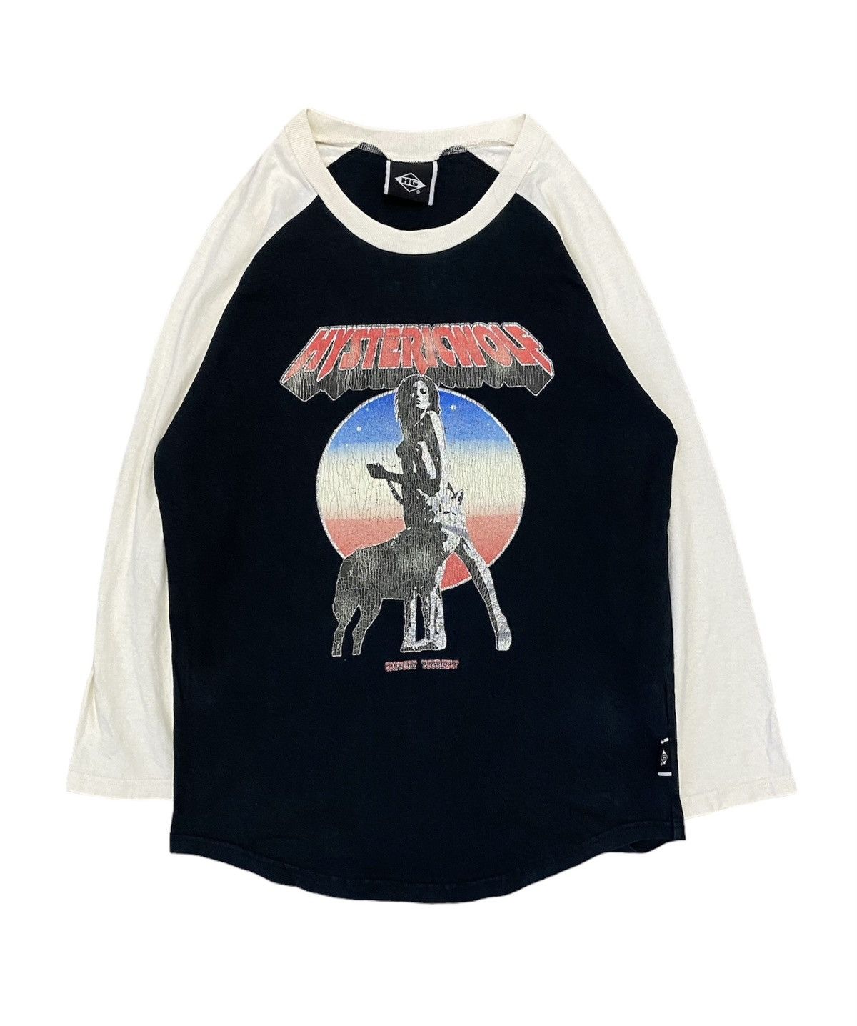 Hysteric Glamour 1990s Hysteric Wolf 3/4 sleeve Raglan iron Maiden Size US M / EU 48-50 / 2 - 1 Thumbnail
