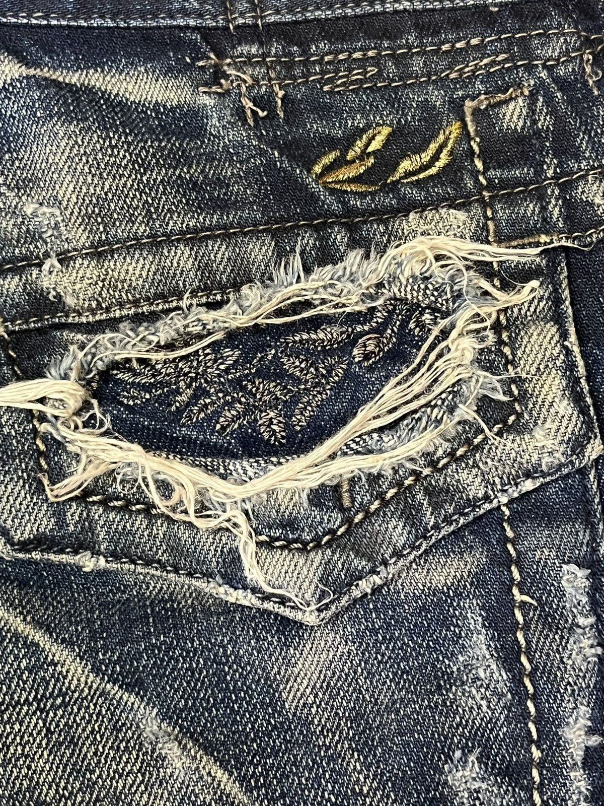 Marithe + Francois Girbaud SICK🔥MARITHE FRANCOIS GIRBAUD LOW RISE SHORT DENIM PANT Size US 32 / EU 48 - 12 Thumbnail