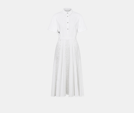 image of Dior O1Bcso1Str0524 Dress In White, Women's (Size Small)