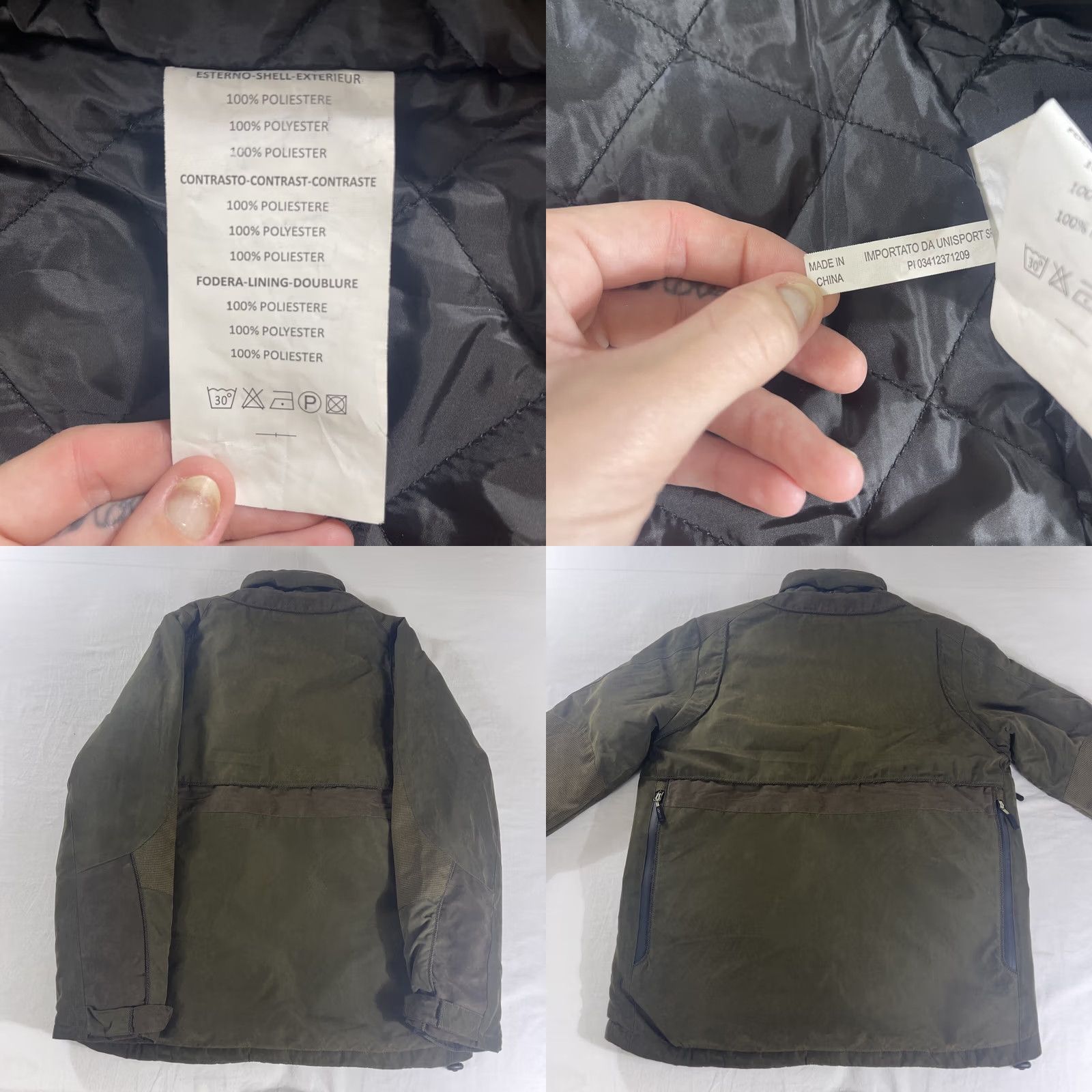 John Richmond VINTAGE Richmond UniversAL JACKET Hunting Jacket 2XL GREEN/DARK GREEN MEN Size US XXL / EU 58 / 5 - 11 Thumbnail