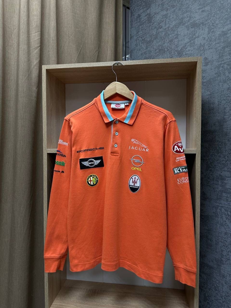 Formula 1 × Vintage Vintage Porsche Racing Jaguar Orange Rugby Shirt Size US S / EU 44-46 / 1 - 3 Thumbnail