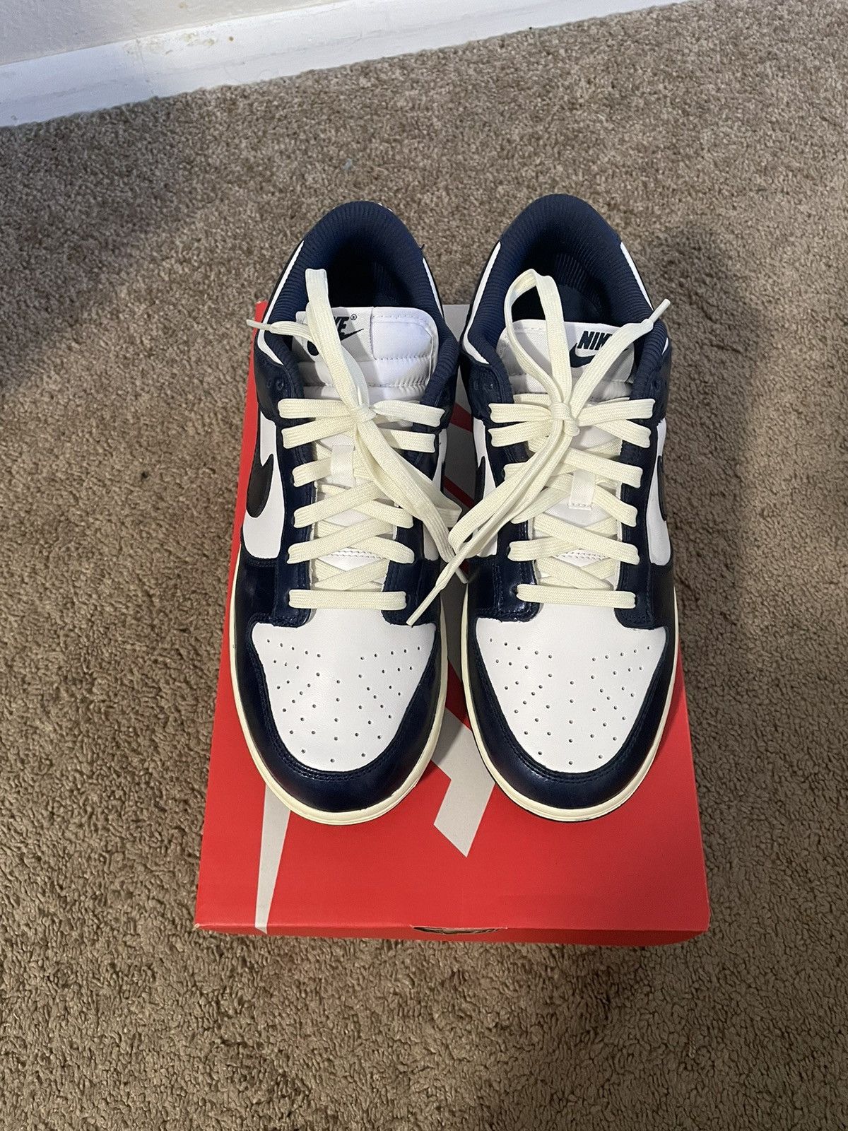 Nike Nike Dunk Low prm “Vintage Navy” Size US 10 / EU 43 - 2 Thumbnail
